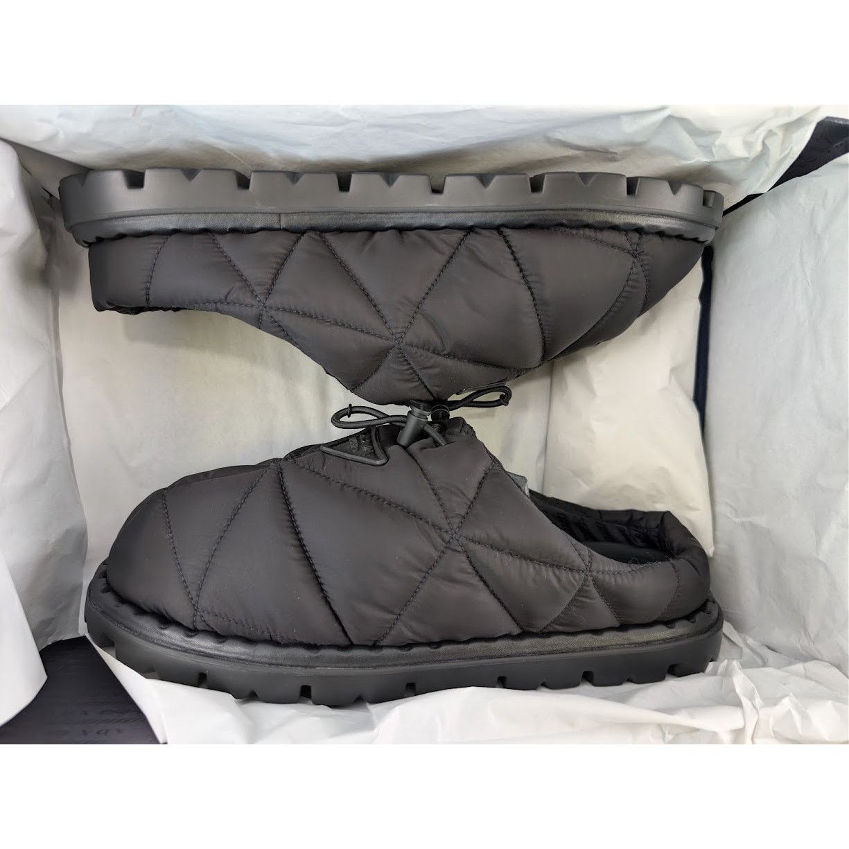 Prada o1rshd1 Calzature Uomo Nylon Mules in Nero Size US 9.5 / EU 42-43 - 19 Thumbnail