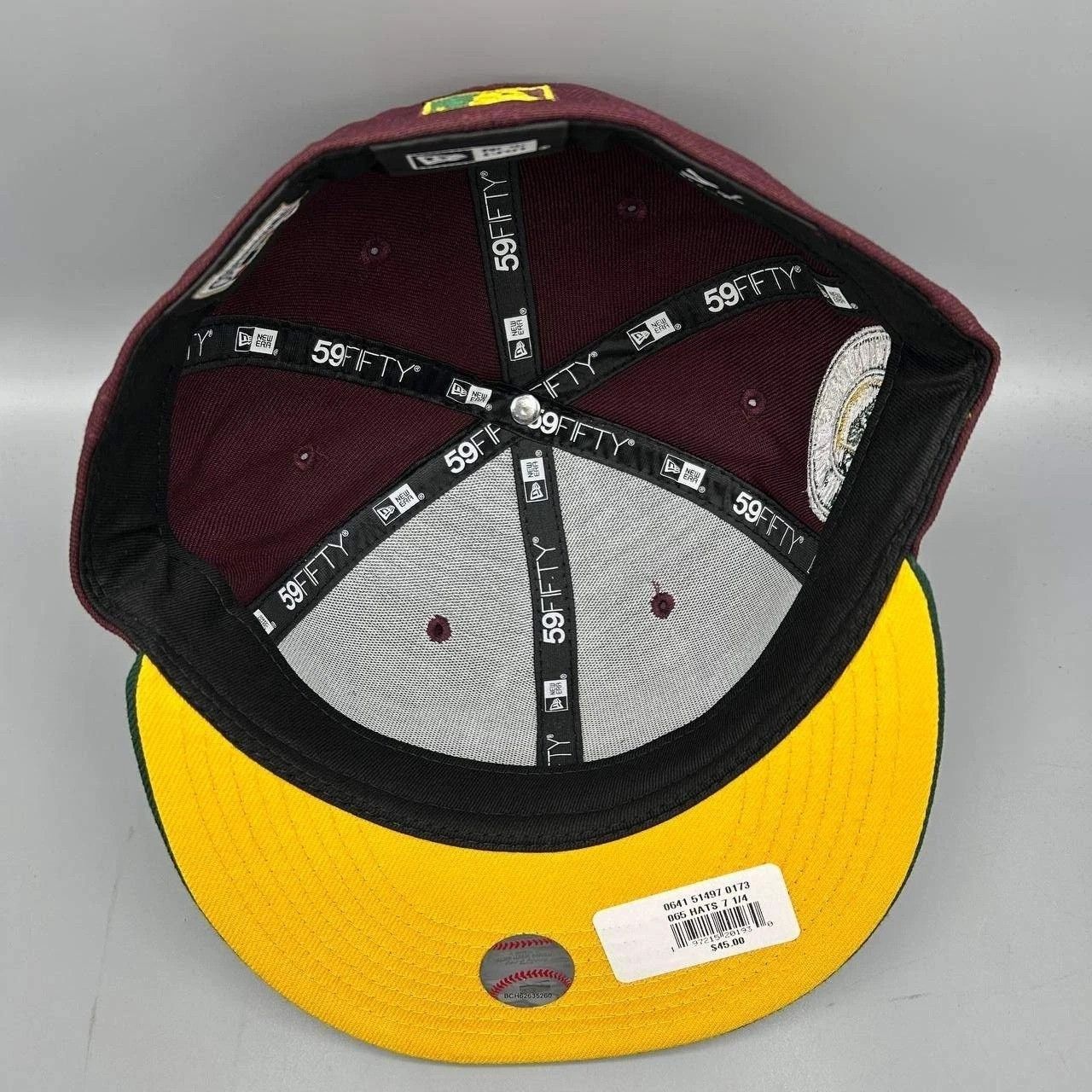 New Era Milwaukee Brewers Hat Men 7 1/4 Red Green MLB Fitted Cap New Size ONE SIZE - 2 Thumbnail