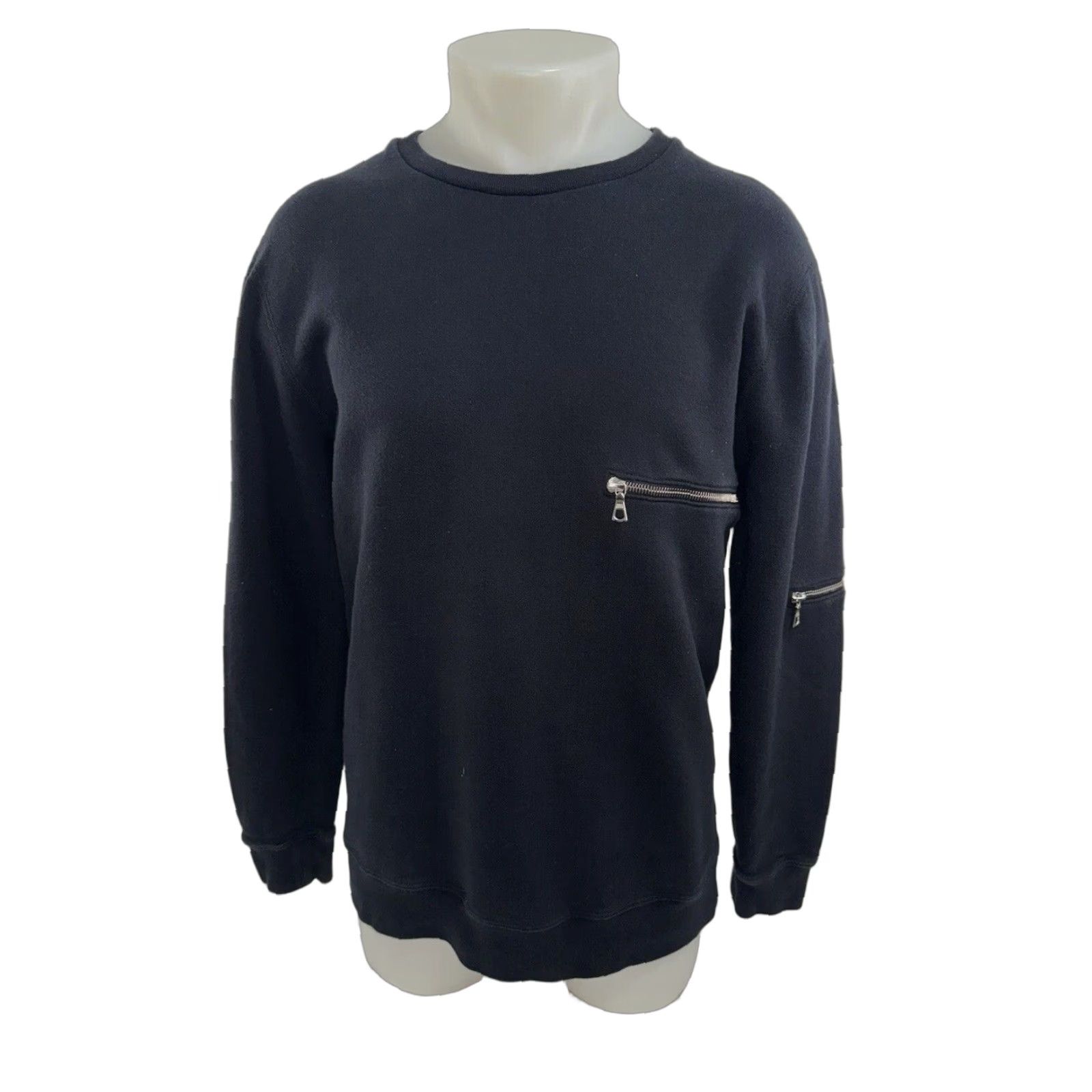 John Elliott JOHN ELLIOT + CO Mens Sweater Zipper Pullover Black M Size 3 / Medium Size US M / EU 48-50 / 2 - 1 Thumbnail