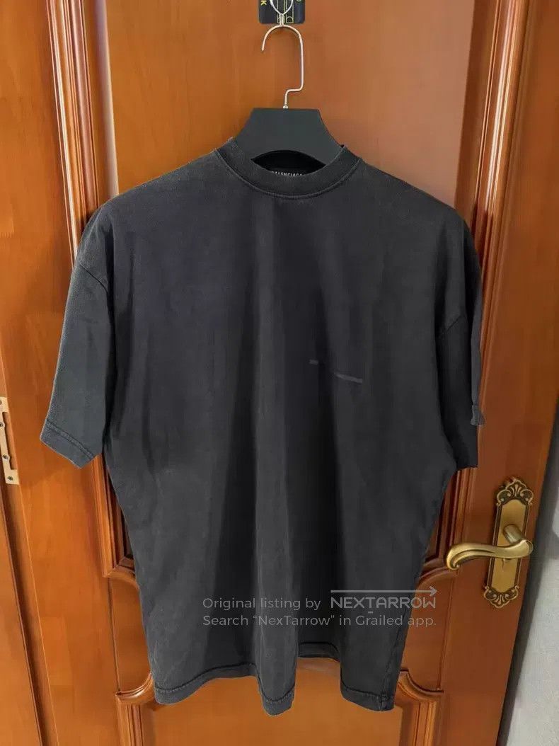 Balenciaga Balenciaga Black Strikethrough Logo Short Sleeve T-Shirt Size US S / EU 44-46 / 1 - 2 Thumbnail