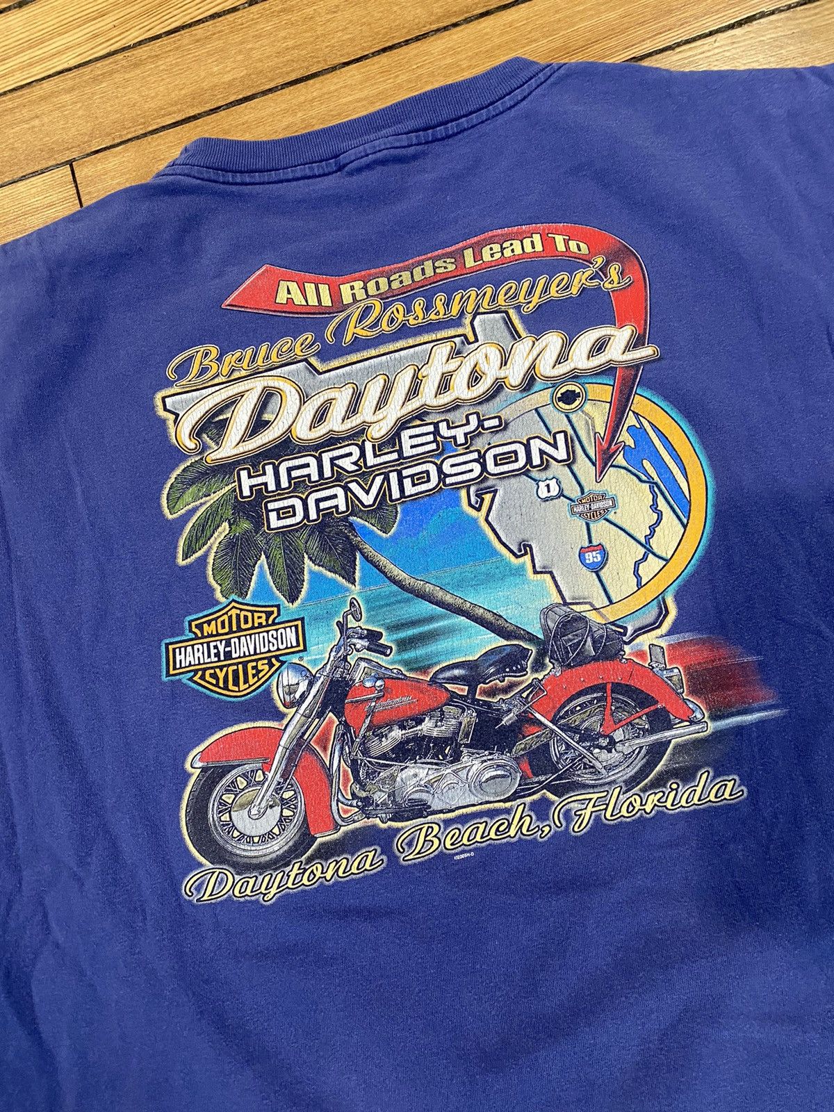 Harley Davidson × Vintage 3xl Harley Florida Tshirt Size US XXL / EU 58 / 5 - 7 Thumbnail