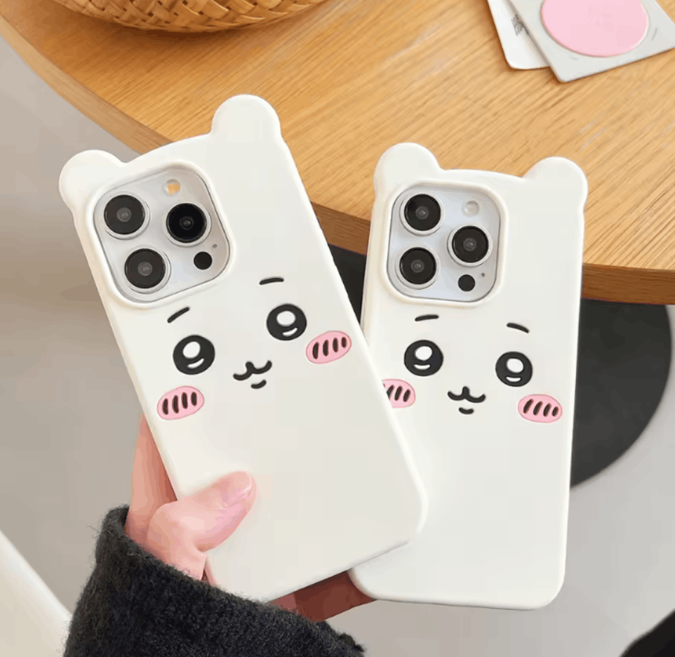 Other Blushing Kawaii Bear iPhone Case Size ONE SIZE - 1 Thumbnail