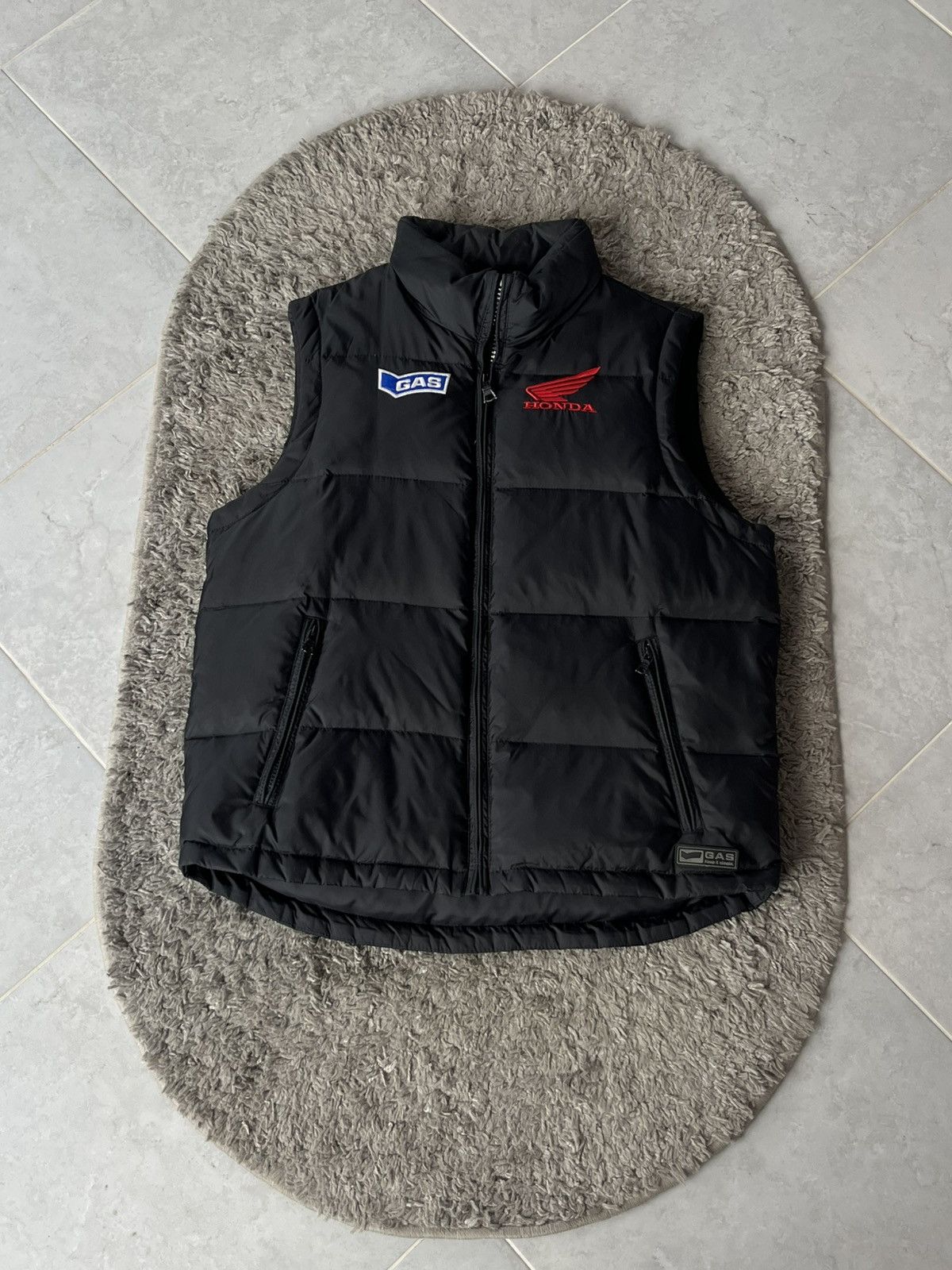 GAS Vintage Puffer Vest Gas Honda Streetwear Size US S / EU 44-46 / 1 - 1 Thumbnail