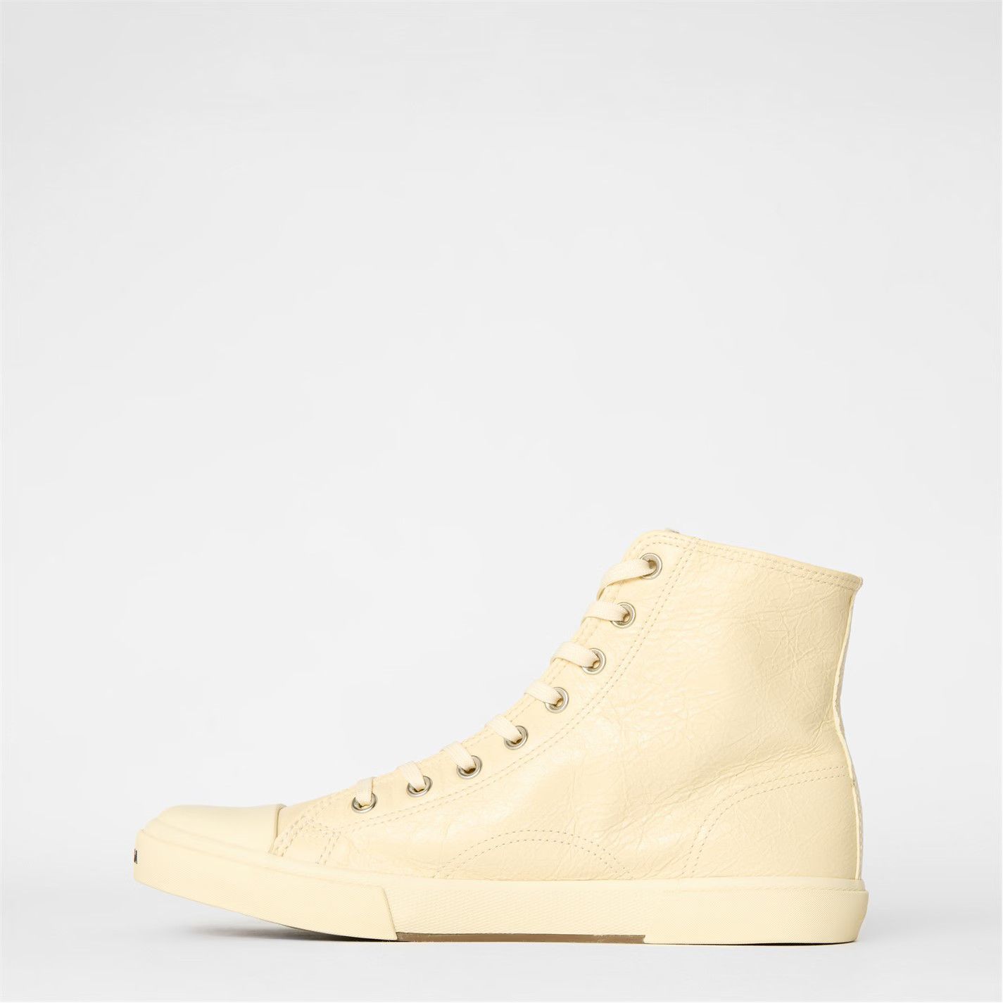 Balenciaga o1g2r1mq0226 Paris High-Top Sneakers In Ivory Size US 8 / EU 41 - 2 Thumbnail