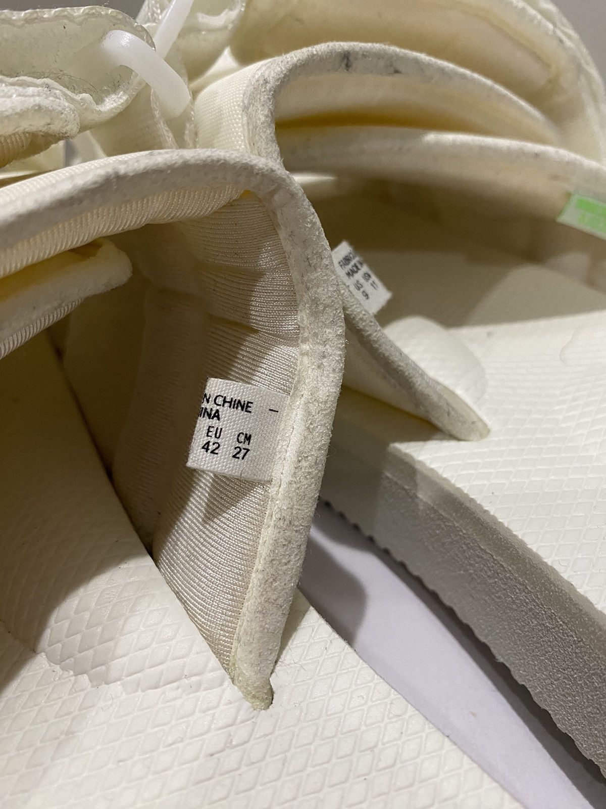 Suicoke White Moto-CAB Sandals Size US 9 / EU 42 - 5 Thumbnail