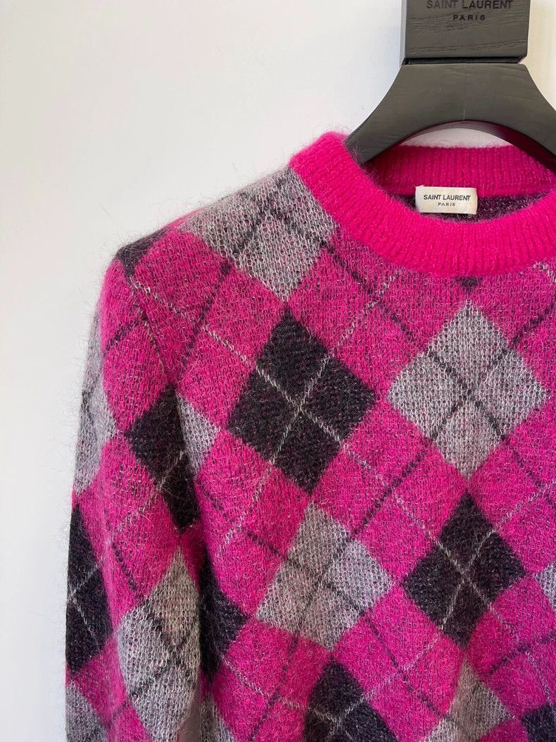 Saint Laurent Paris Saint Laurent Paris Plaid sweater-2506 Size US S / EU 44-46 / 1 - 4 Thumbnail