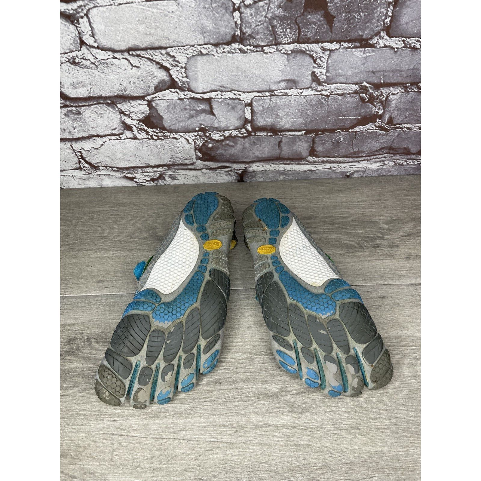 Vibram VIBRAM FiveFingers Gray Blue Textile Barefoot Running Shoes Size US 7.5 / IT 37.5 - 10 Thumbnail