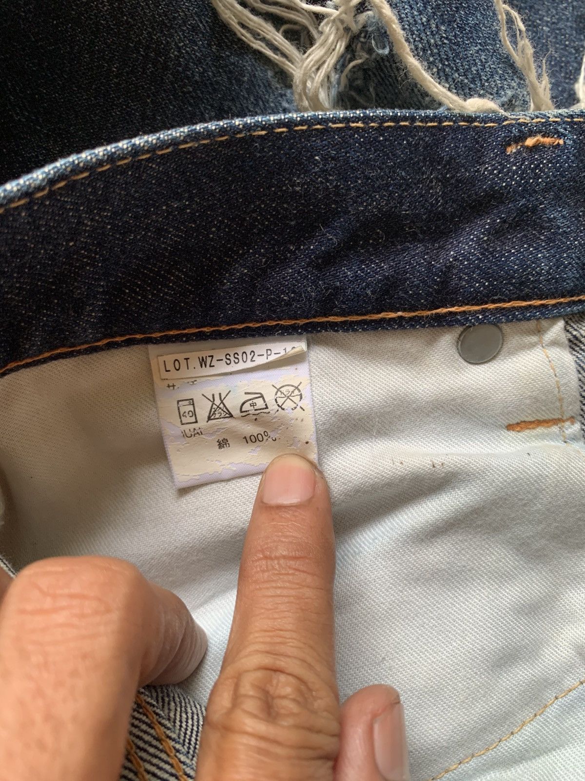 WHIZ LIMITED Japanese brand Whiz limited ripped selvedge denim if six lgb Size US 32 / EU 48 - 11 Thumbnail