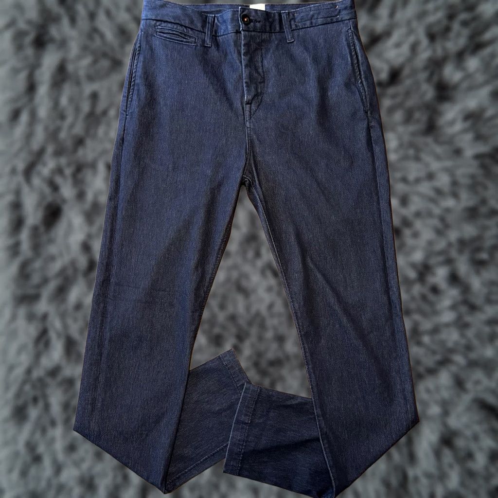KATO Hiroshi Kato The Axe Chino Pants Mens 31x33 Dark Blue Cotton Blend Slim Fit Size US 30 / EU 46 - 1 Thumbnail