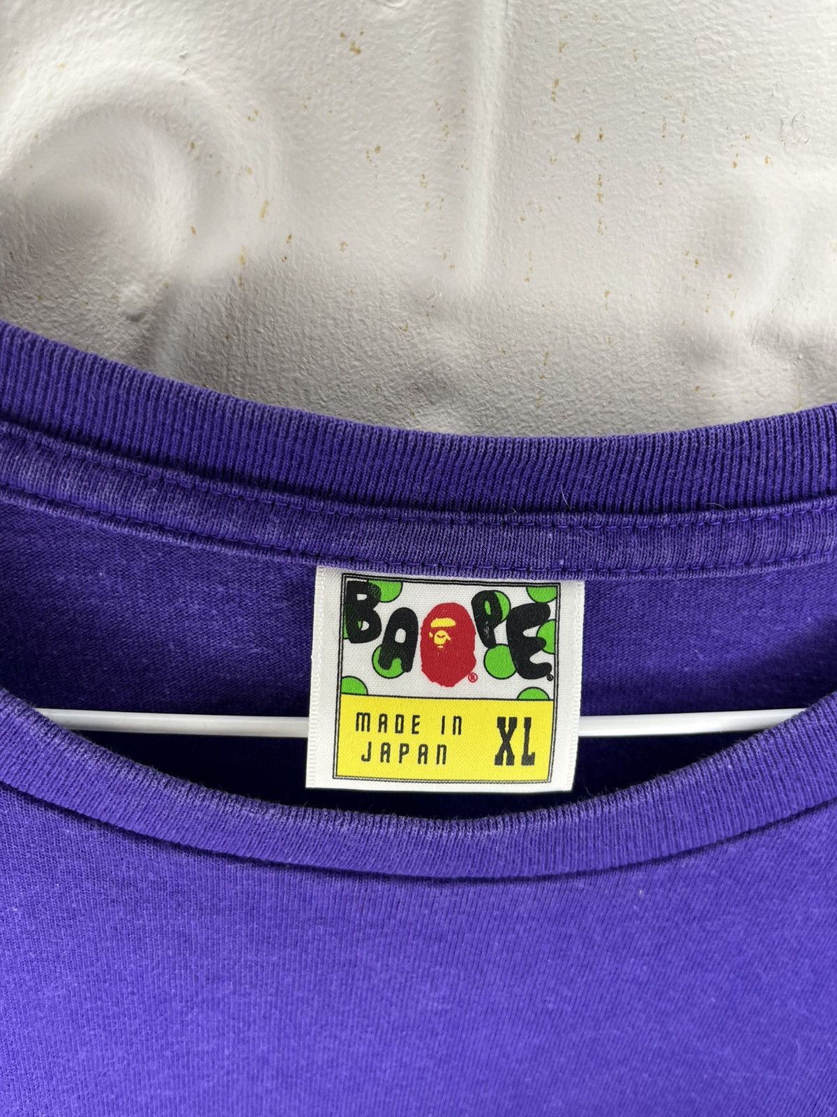 Bape A Bathing Ape Vintage Purple Bapesta T-Shirt Size US XL / EU 56 / 4 - 5 Thumbnail