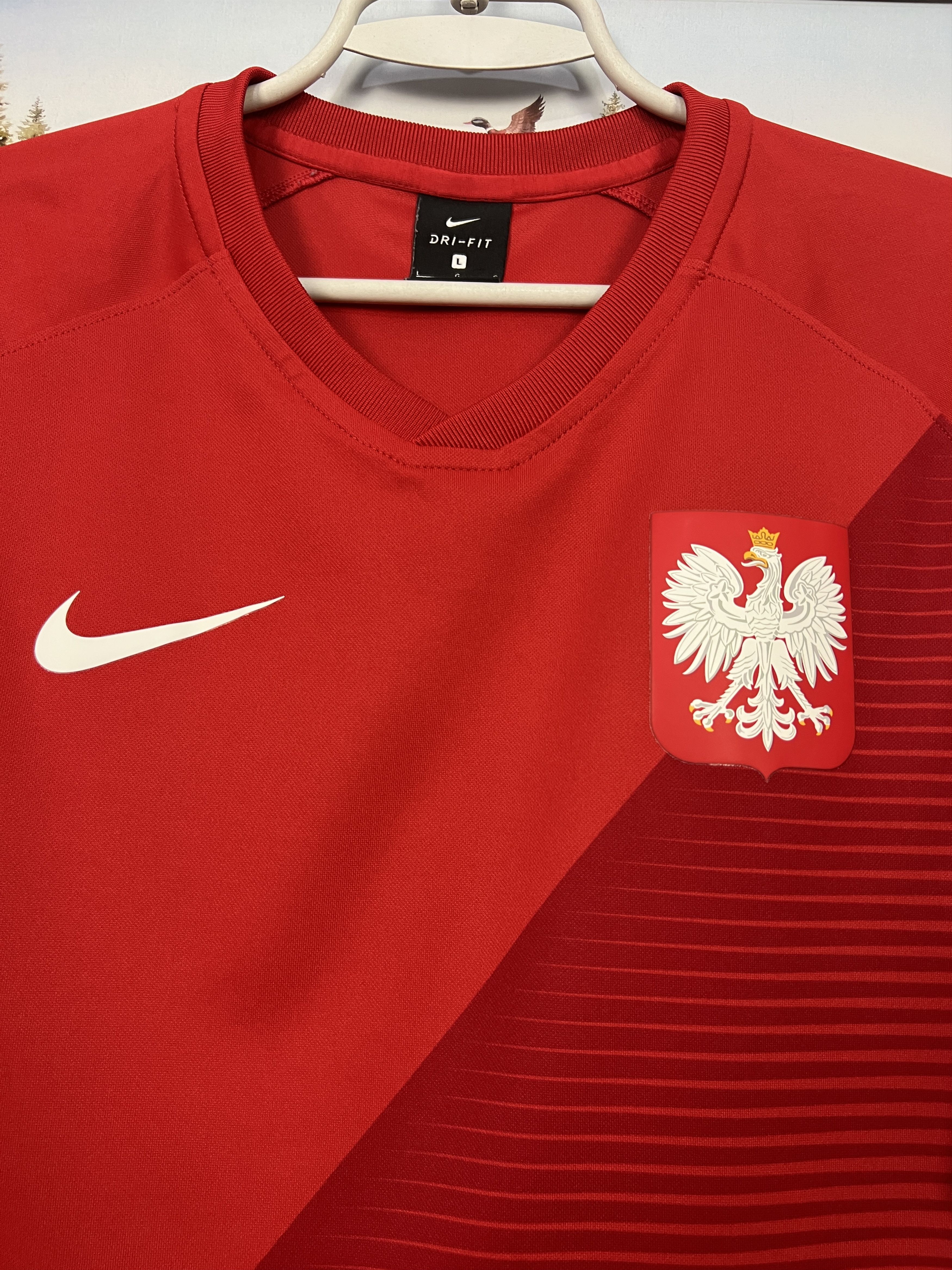 Nike Poland Away football shirt 2018 Soccer Nike Jersey Mens Size US L / EU 52-54 / 3 - 3 Thumbnail