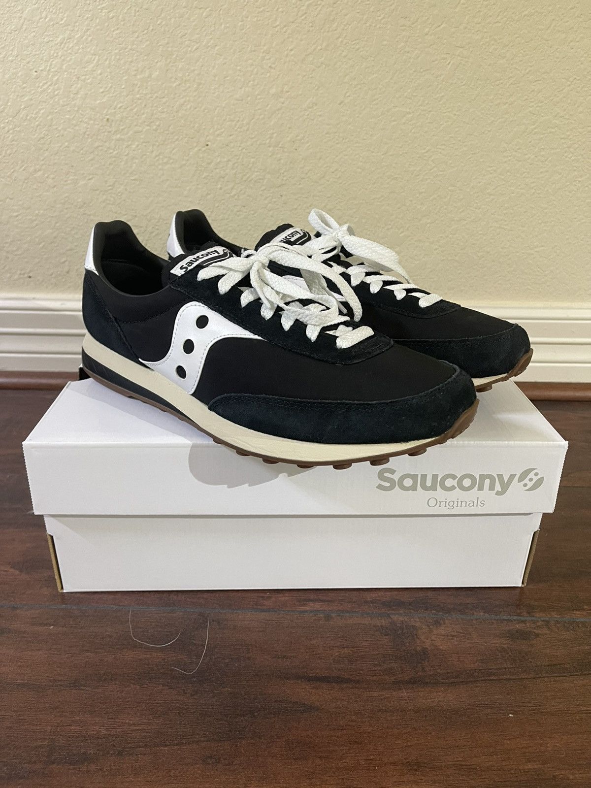 Saucony Saucony Trainer 80 - Black/White - US10 Size US 10 / EU 43 - 3 Thumbnail