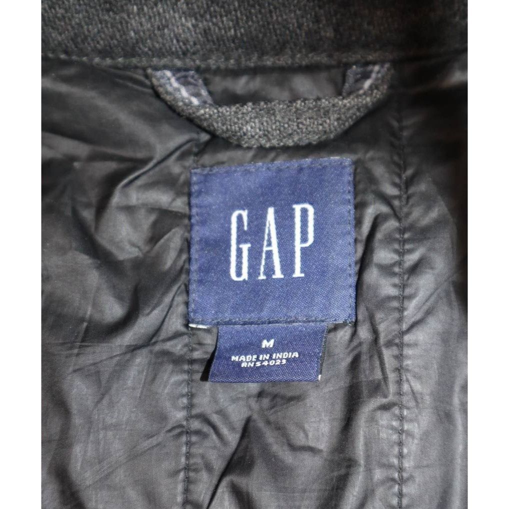 Gap Vintage 90s GAP Wool Bomber Jacket Men’s M Gray Lined Zip Size US M / EU 48-50 / 2 - 3 Thumbnail