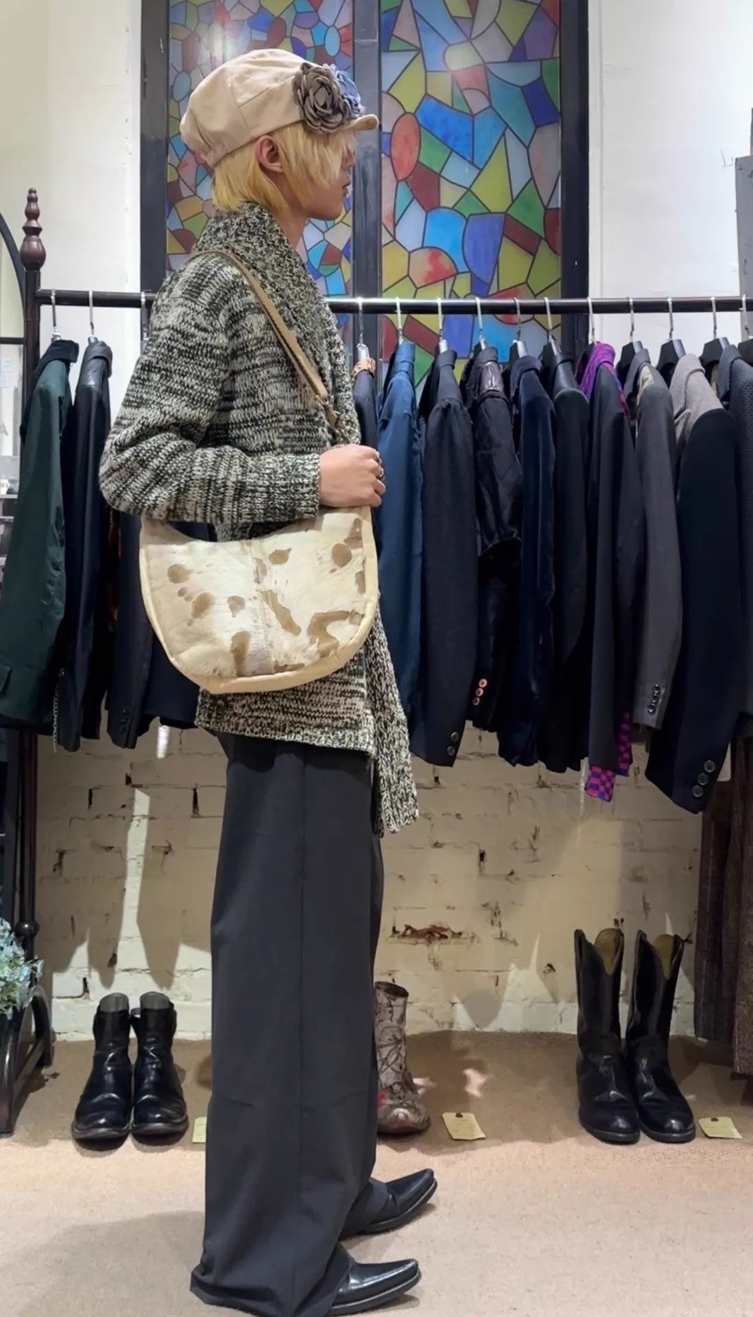 Lemaire LEMAIRE 2000AW Ivory Belted Knit Jacket Size XS / US 0-2 / IT 36-38 - 6 Thumbnail