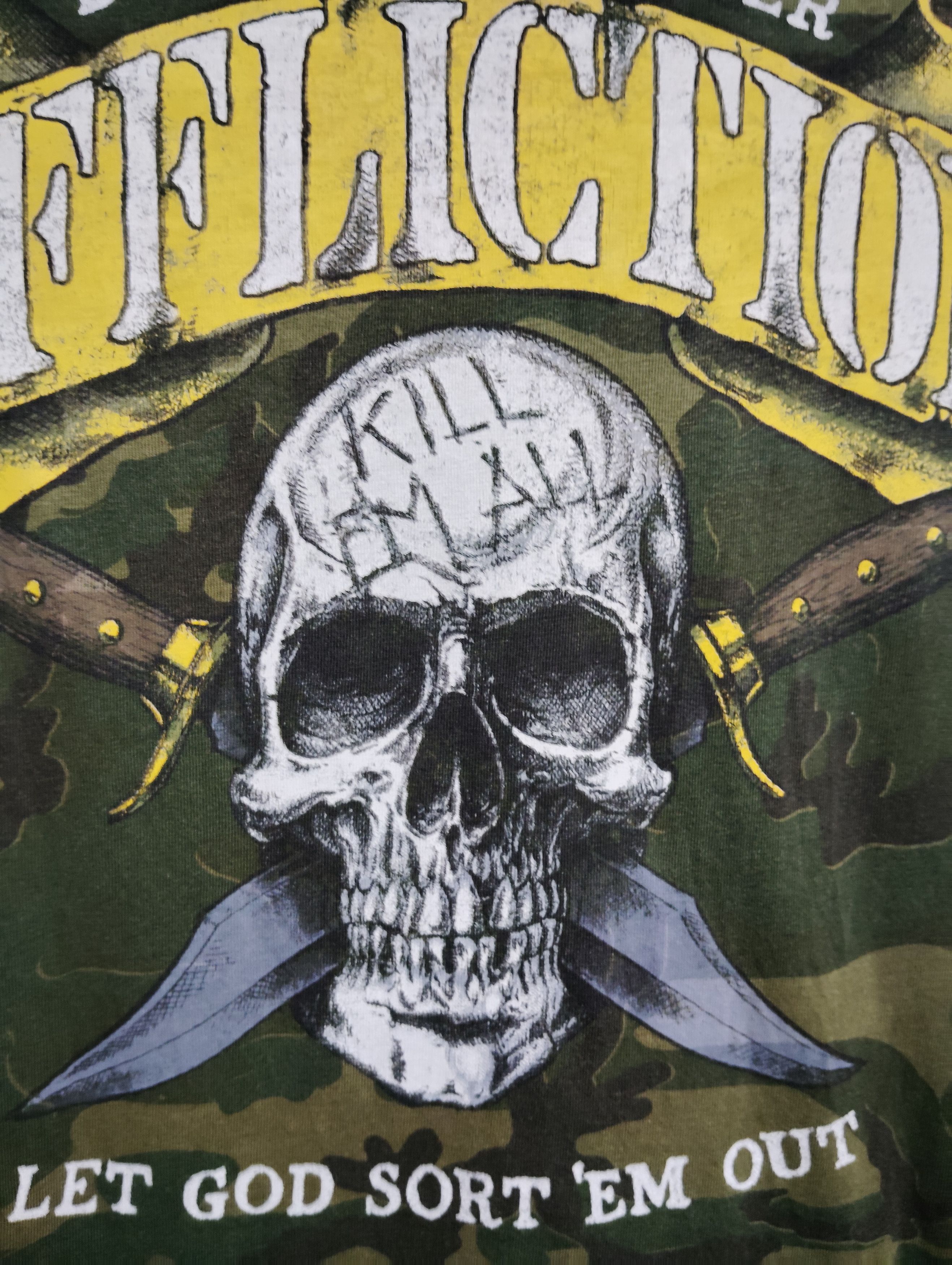 Affliction VINTAGE AFFLICTION "KILL EM ALL"CAMOUFLAGE ARMY TEES Size US M / EU 48-50 / 2 - 11 Thumbnail