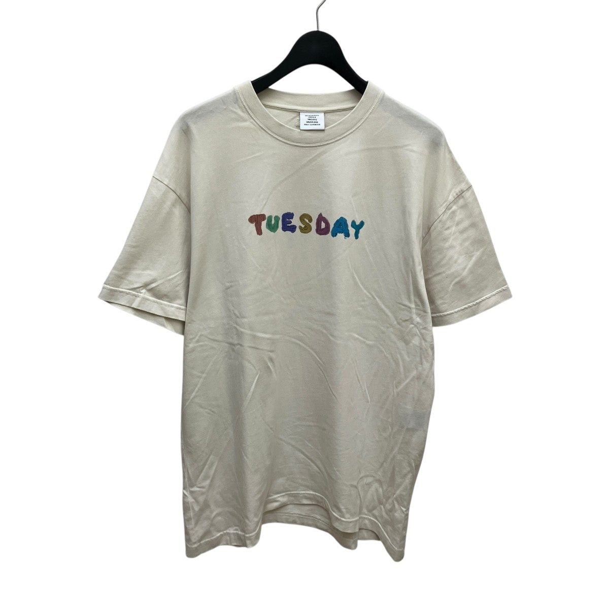 VETEMENTS YOU FUCK'N ASSHOLE Tシャツ Vetements AW16 You Fuck'n Asshole Shoulder padded T-shirt SZ