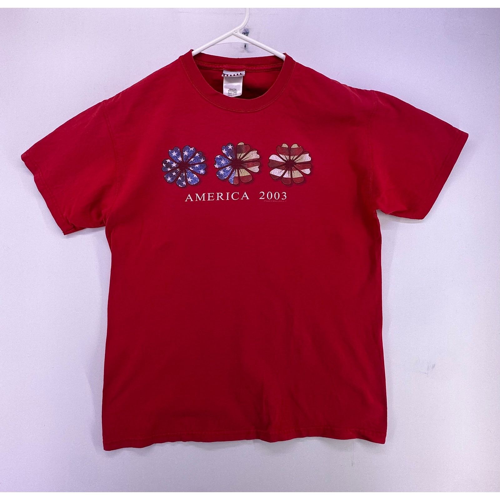 & Other Stories Vintage 2003 Size Medium Red Tee Flowers USA Sonoma Size US M / EU 48-50 / 2 - 2 Thumbnail