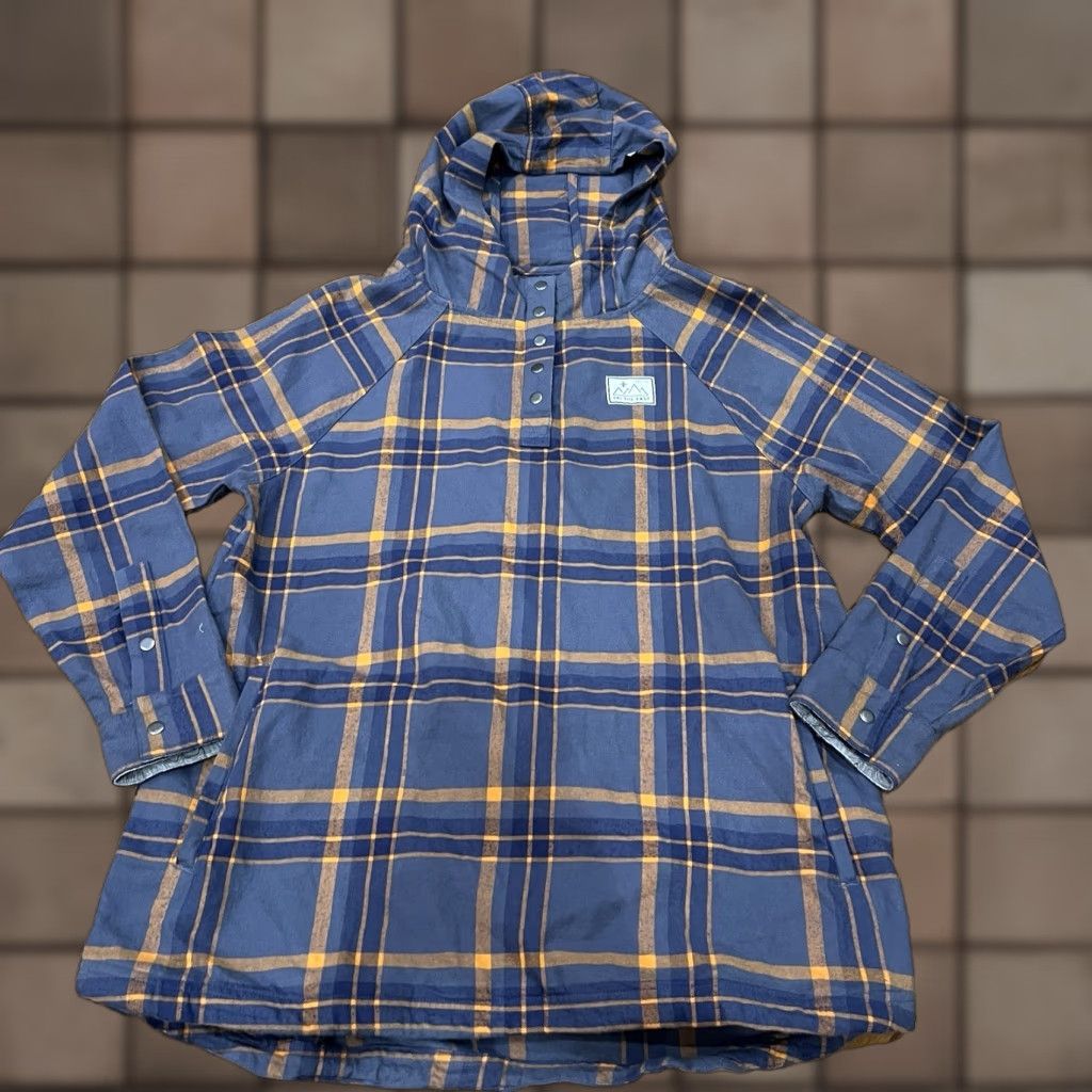 Vintage VINTAGE M & M Ski The East Flannel Hoodie Size Medium All Seasons Quilted Pullover Mens Size US M / EU 48-50 / 2 - 1 Thumbnail