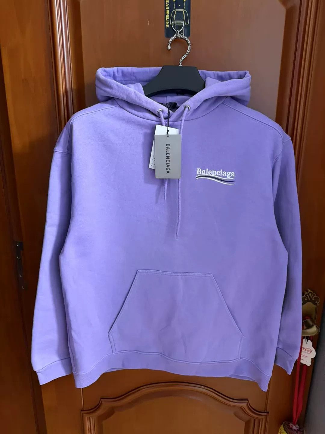 Balenciaga balenciaga purple logo embroidered sweatshirt xs Size US XS / EU 42 / 0 - 1 Thumbnail