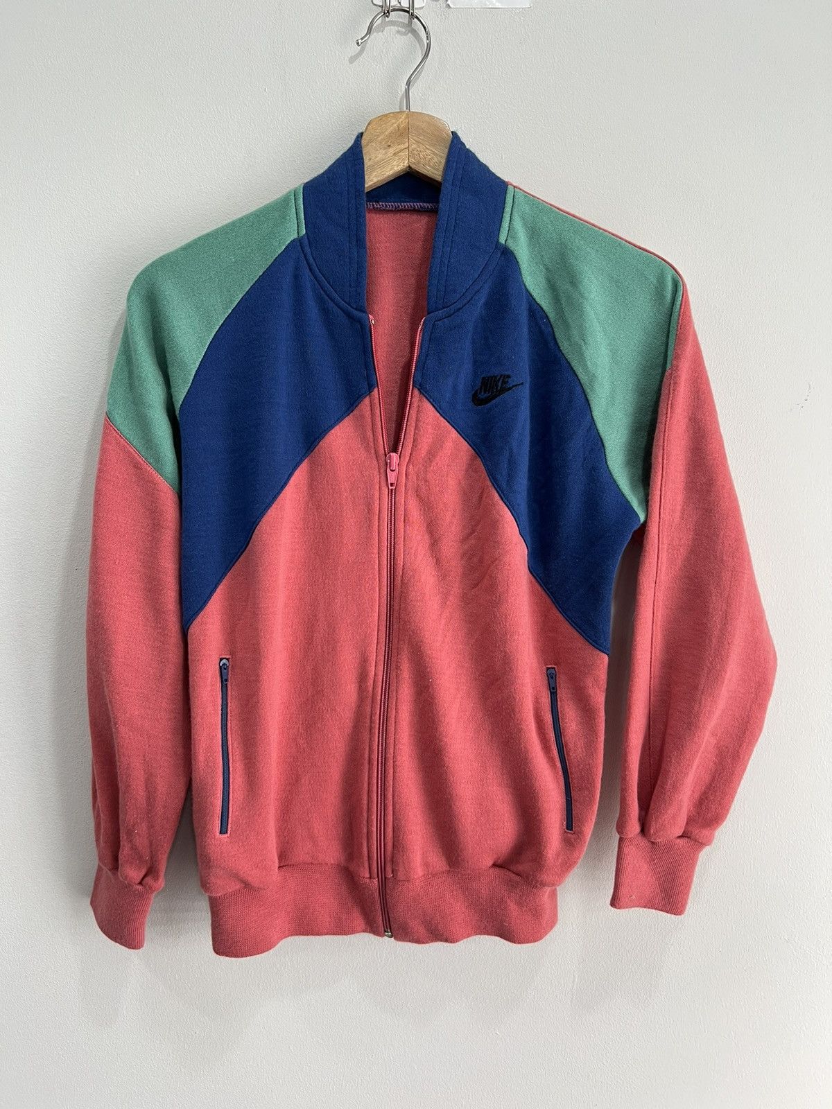 Nike Vintage 90s Nike Track To Zip Up Sweater Size US S / EU 44-46 / 1 - 1 Thumbnail