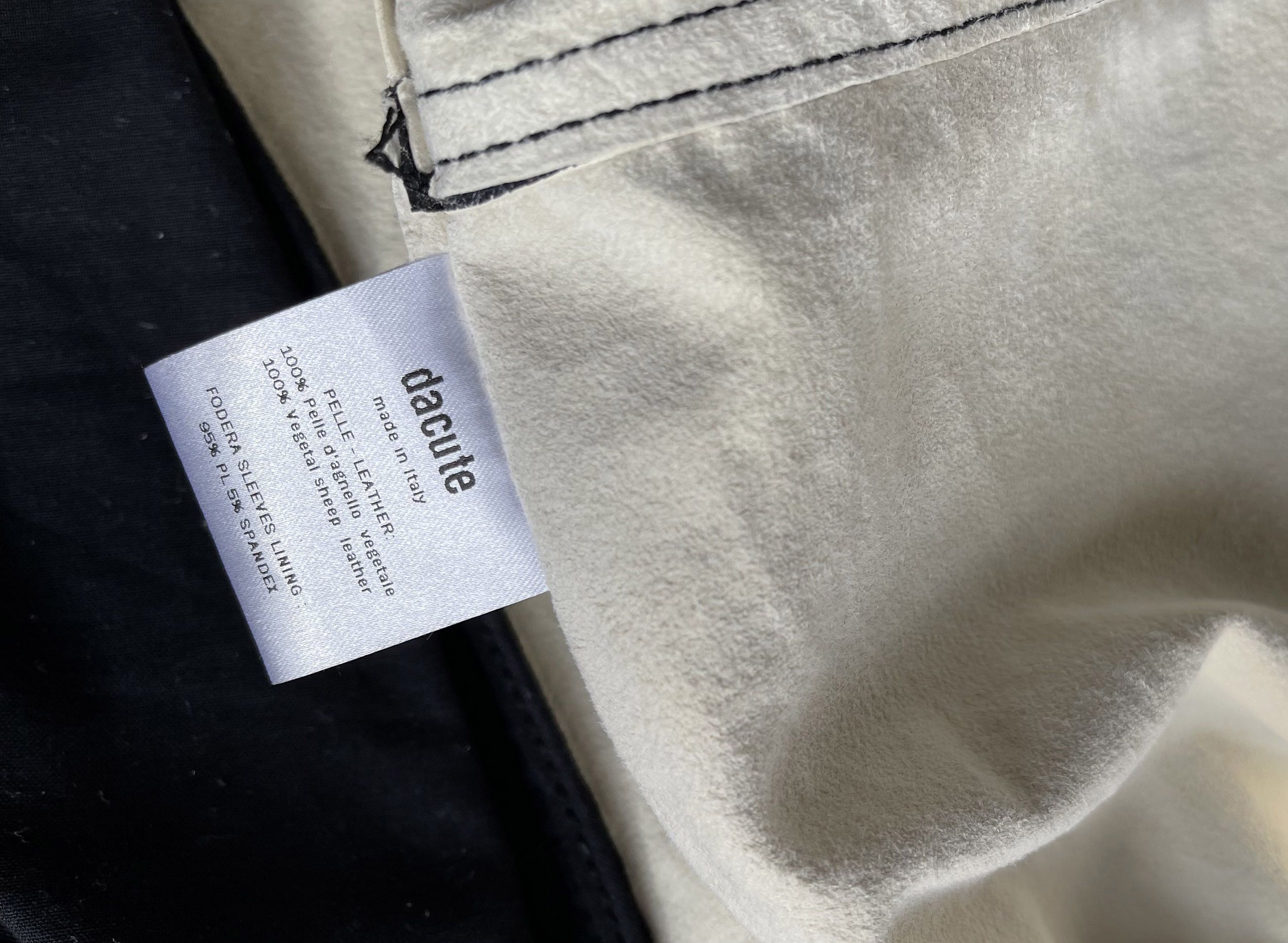 Dacute Dacute shep leather unlined jacket Size US M / EU 48-50 / 2 - 8 Thumbnail