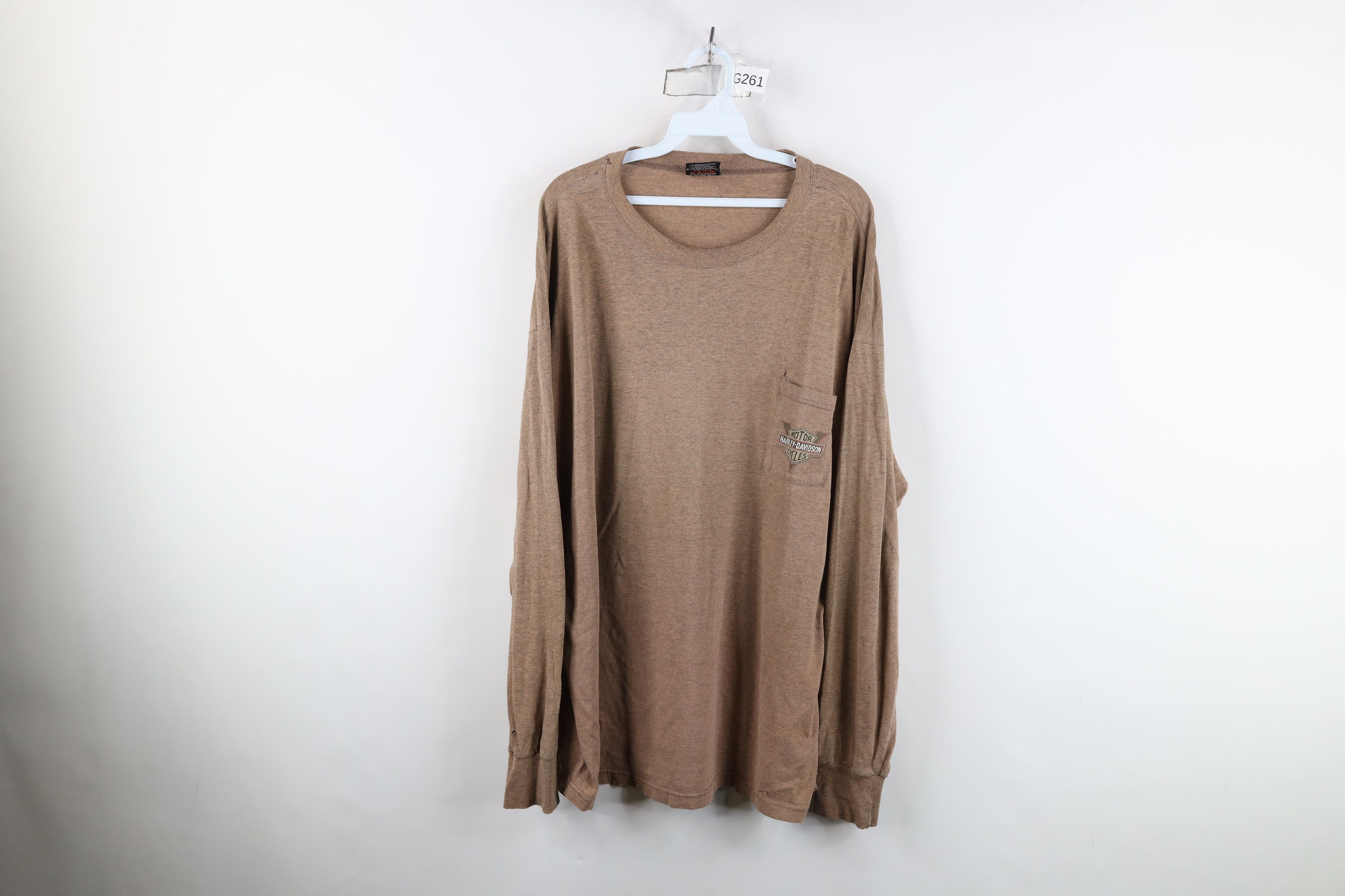 Harley Davidson Vintage 90s Harley Davidson Spell Long Sleeve T-Shirt USA Size US XXL / EU 58 / 5 - 1 Thumbnail