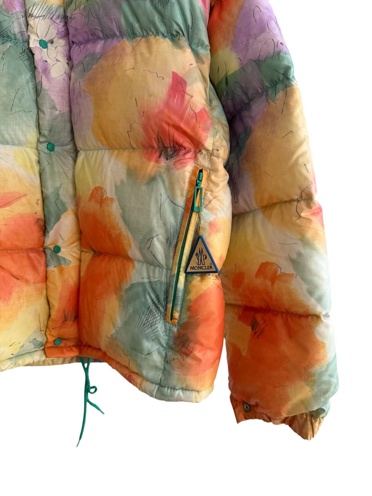 Moncler Vintage Moncler Flowers Puffer Jacket Size US S / EU 44-46 / 1 - 9 Thumbnail