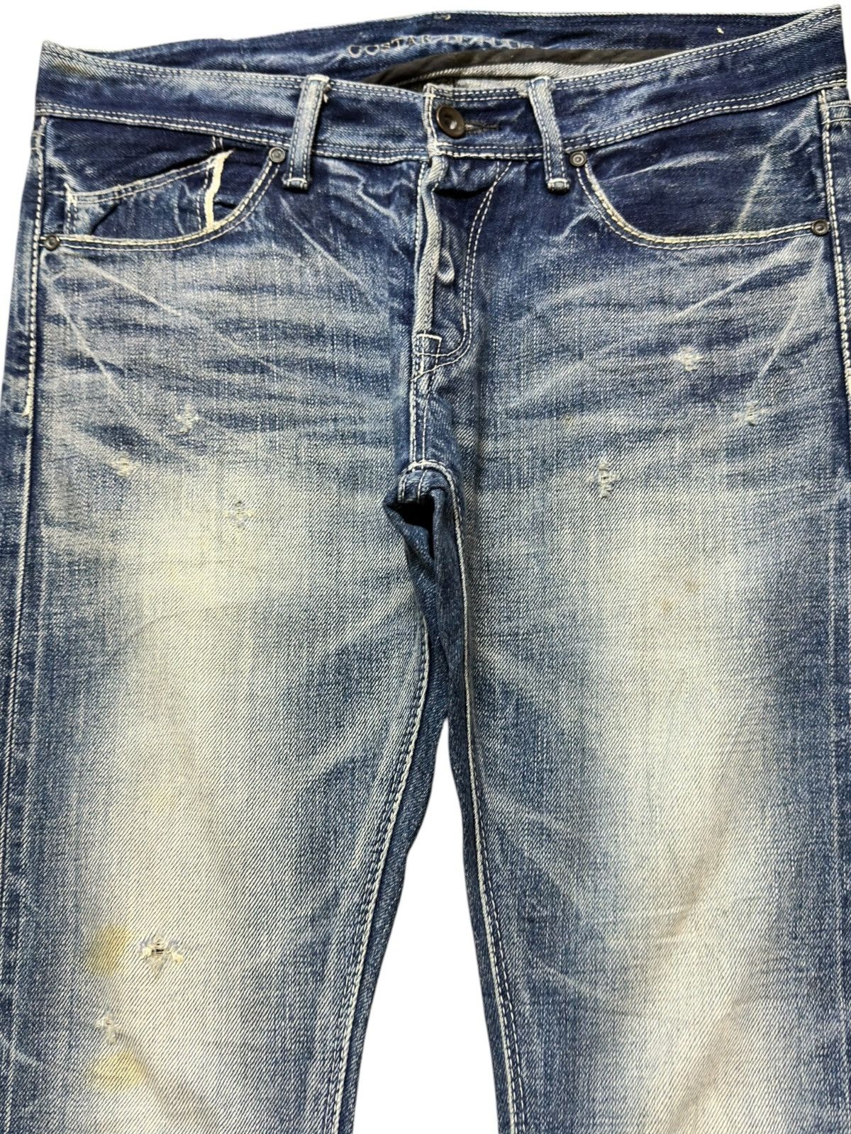 GOSTAR DE FUGA Vintage Go Star De Fuga Selvedge Faded Twisted Leg Denim Size US 31 - 2 Thumbnail