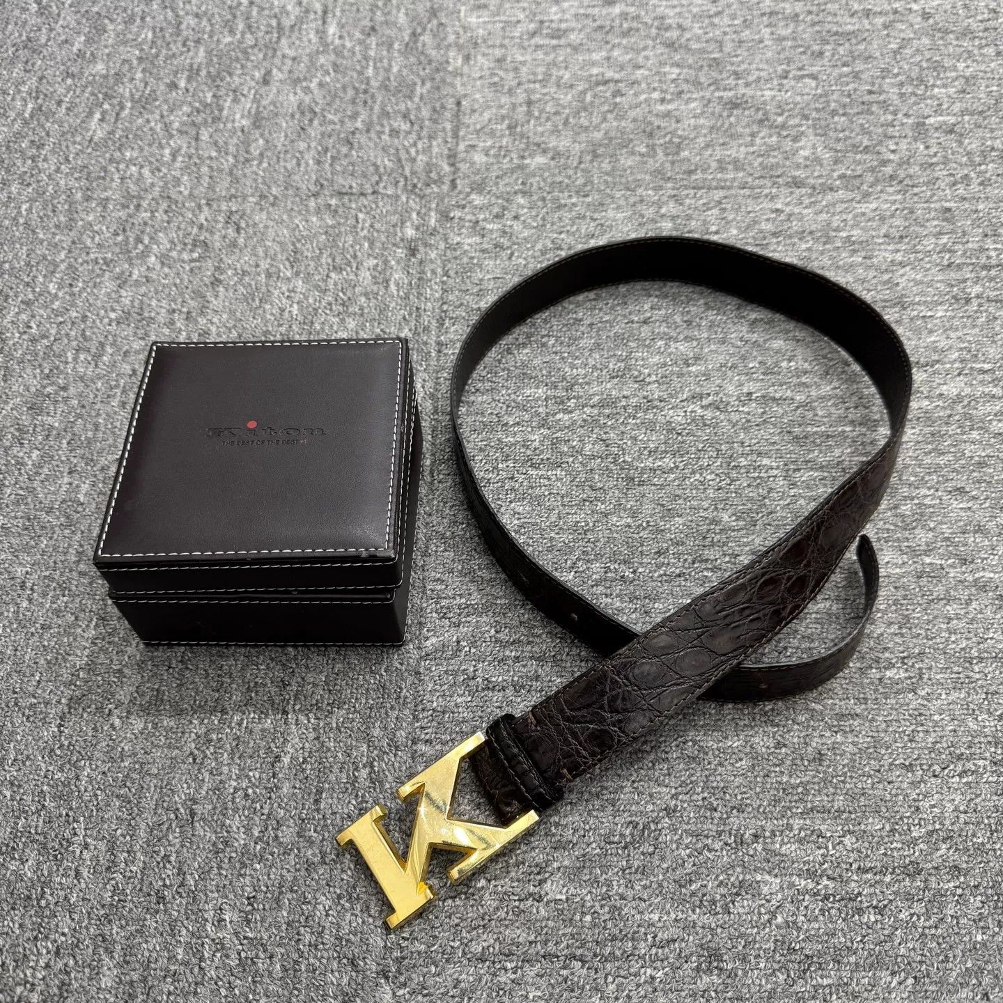 Kiton Kiton Leather Belt Size ONE SIZE - 1 Thumbnail