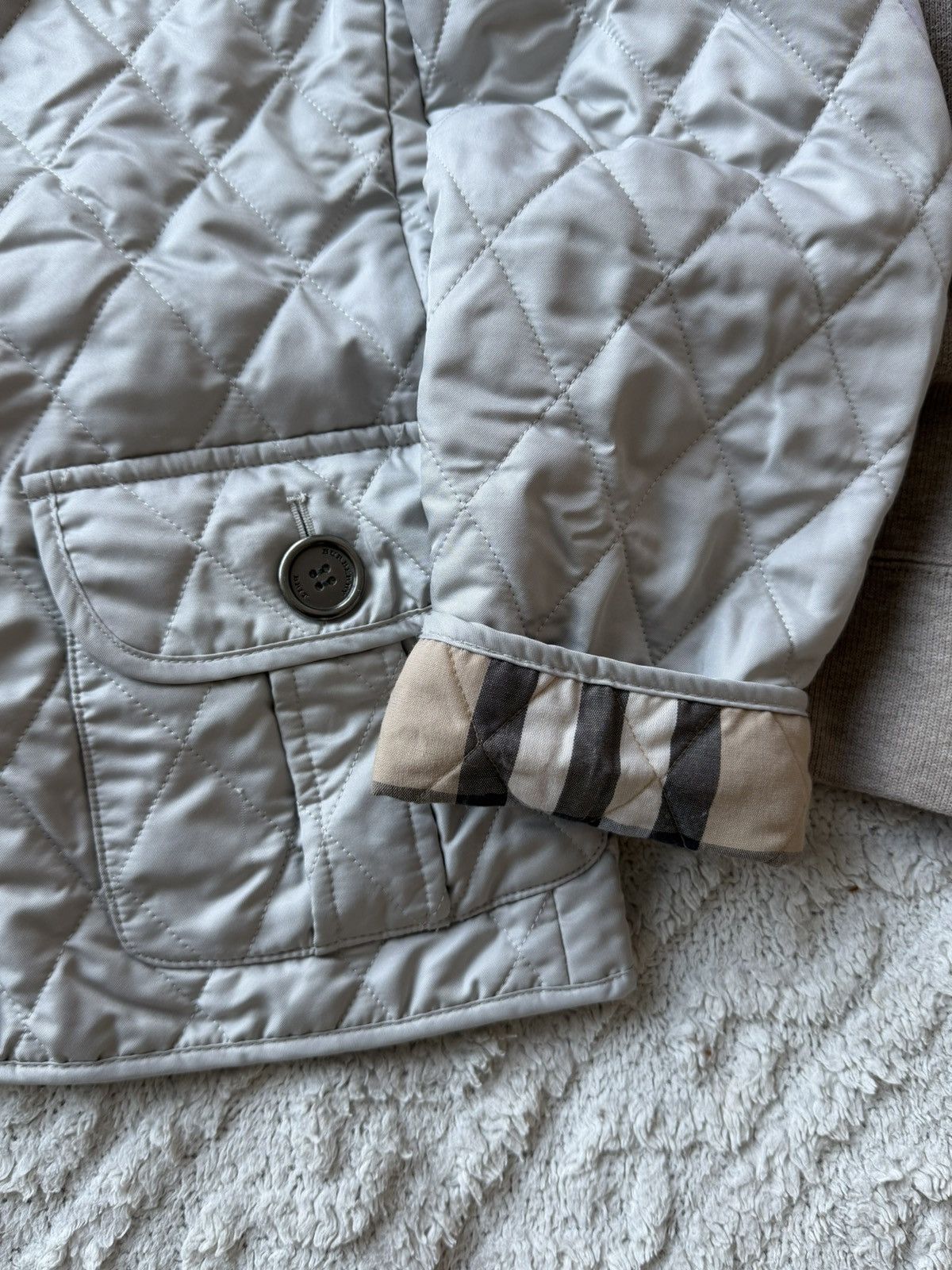 Burberry Vintage jacket quilted burberry brit gray medium Size M / US 6-8 / IT 42-44 - 11 Thumbnail
