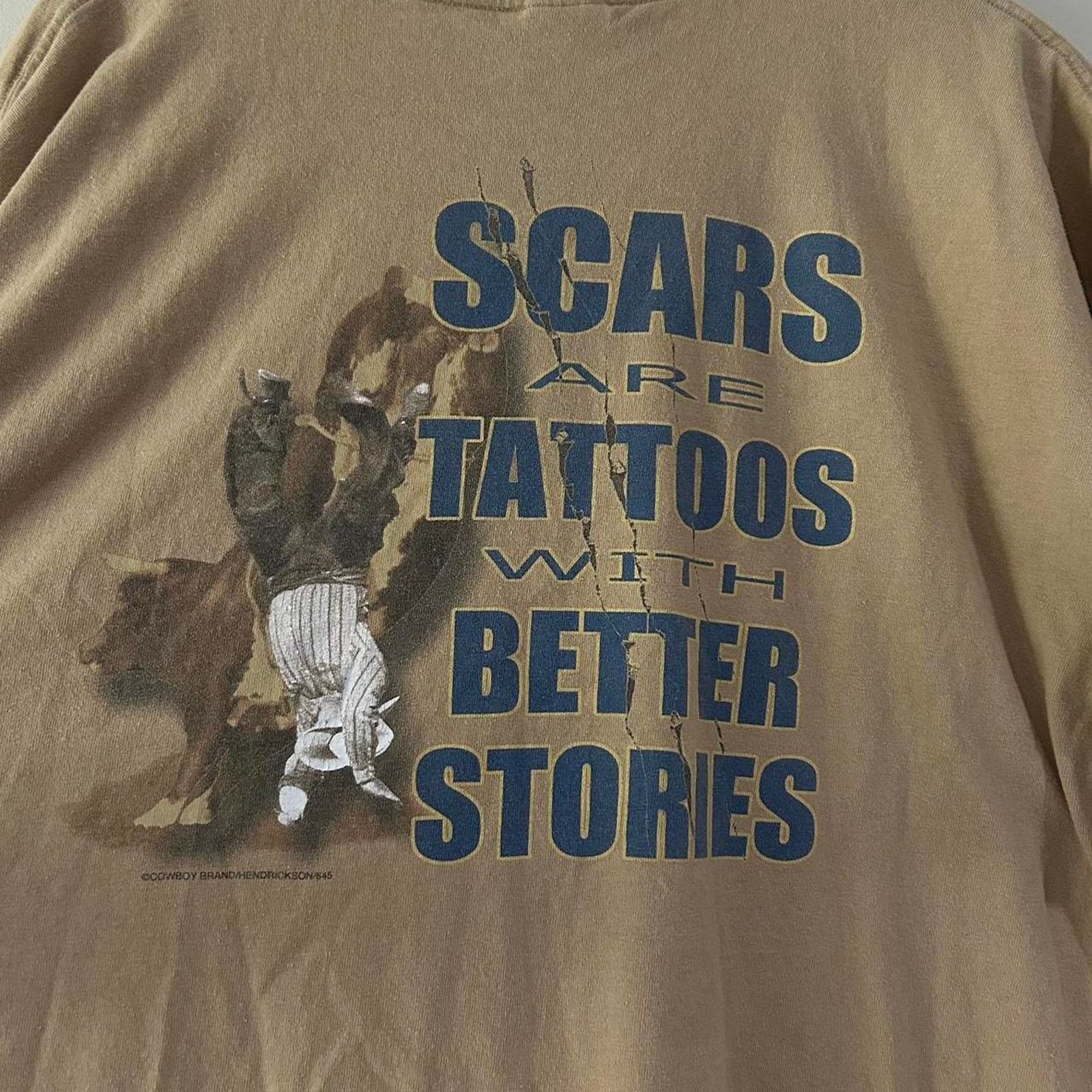 Gildan Y2K Cowboys Scars Are Tattoos With Better Stories Size US XL / EU 56 / 4 - 3 Thumbnail
