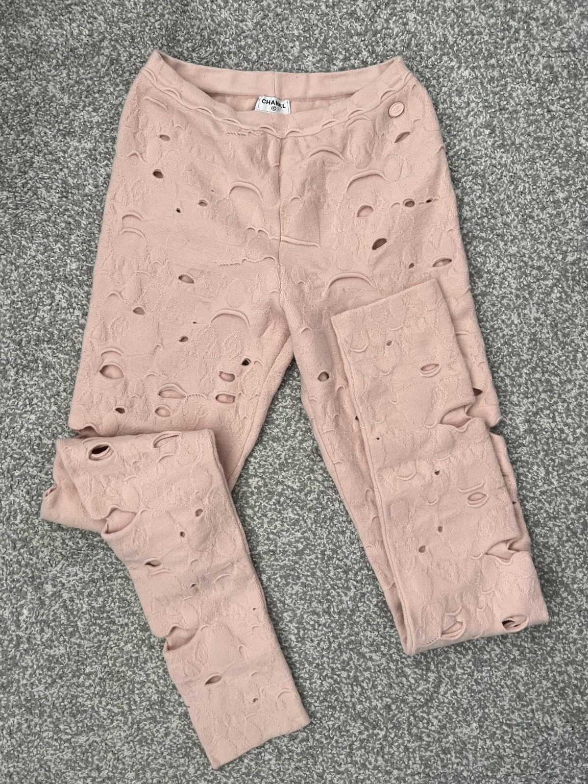 Chanel CHANEL Runway Wool Leggings — Supermarket Collection AW14 Size 24" / US 00 / IT 34 - 7 Thumbnail