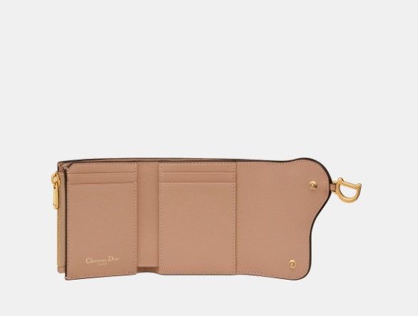 Dior o1w1db11024 Size: OS / Saddle Lotus Wallet in Beige Size ONE SIZE - 4 Thumbnail