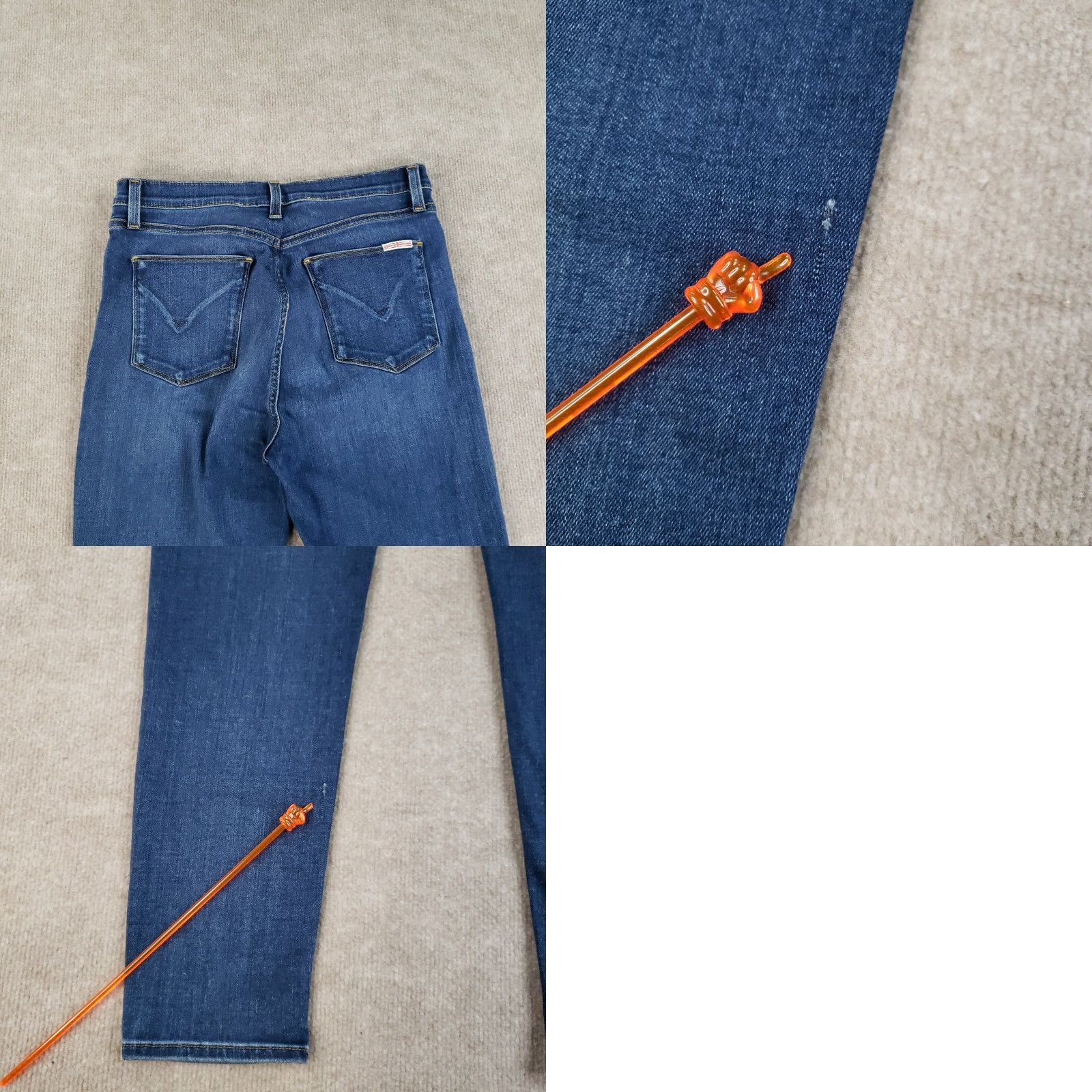Hudson Hudson Jeans Womens Jeans 30x28 Blue Denim Skinny Stretch High Rise Size 30" / US 8 / IT 44 - 10 Thumbnail