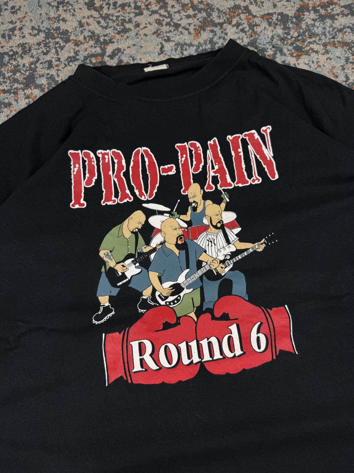 Band Tees Vintage 90s Pro-Pain round 6 euro tour graphic band tee Size US XL / EU 56 / 4 - 5 Thumbnail