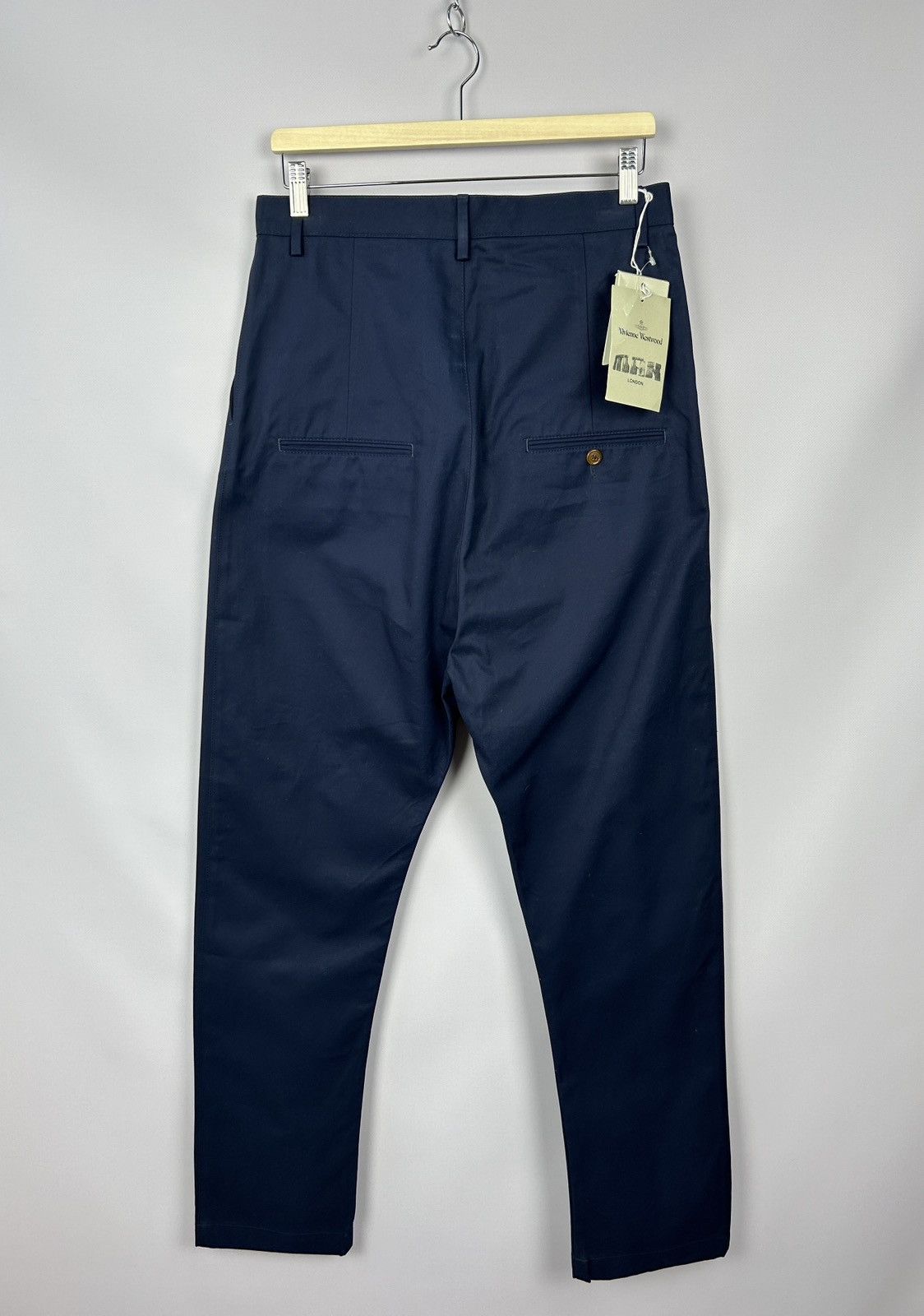 Vivienne Westwood Vivienne Westwood Navy Drop Crotch Chino Pants Trousers W30 Size US 30 / EU 46 - 4 Thumbnail