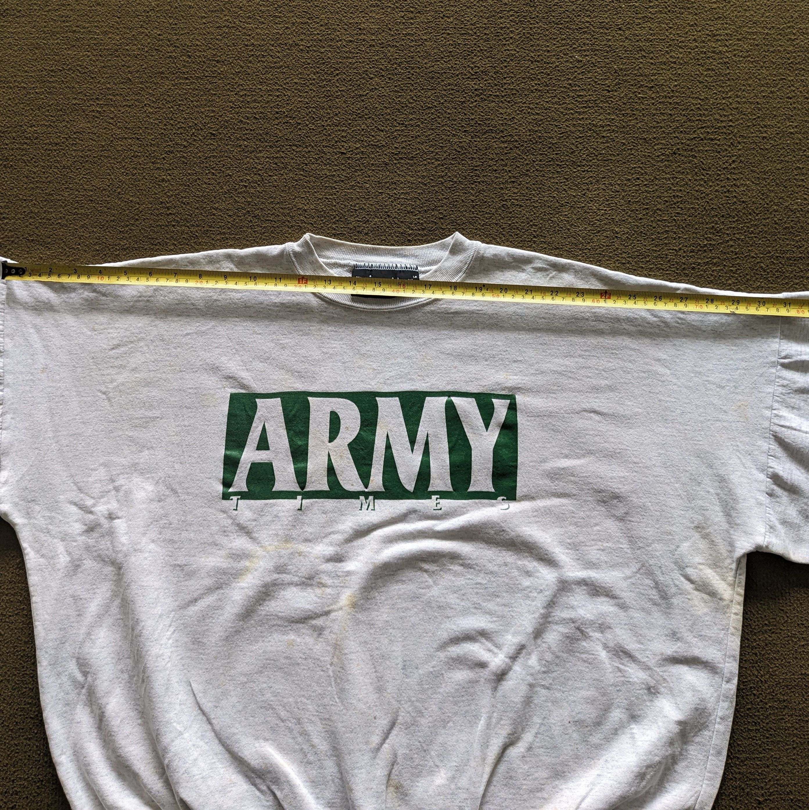 Vintage Vintage ARMY TIMES Military Crewneck Sweatshirt Size US XXL / EU 58 / 5 - 8 Thumbnail