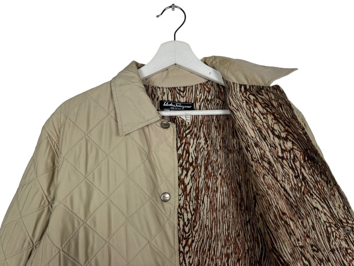 Salvatore Ferragamo 🔥 SALVATORE FERRAGAMO QUILTED DIAMOND JACKET MADE IN ITALY Size US M / EU 48-50 / 2 - 10 Thumbnail