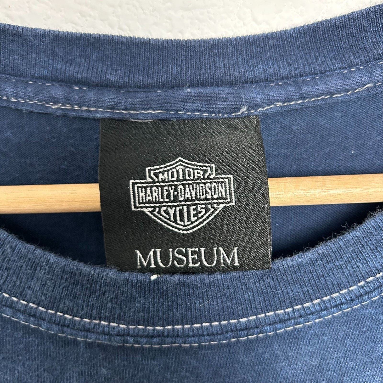 Harley Davidson Harley Davidson Tee Shirt Mens Navy Museum Biker Performance Size US XXL / EU 58 / 5 - 3 Thumbnail