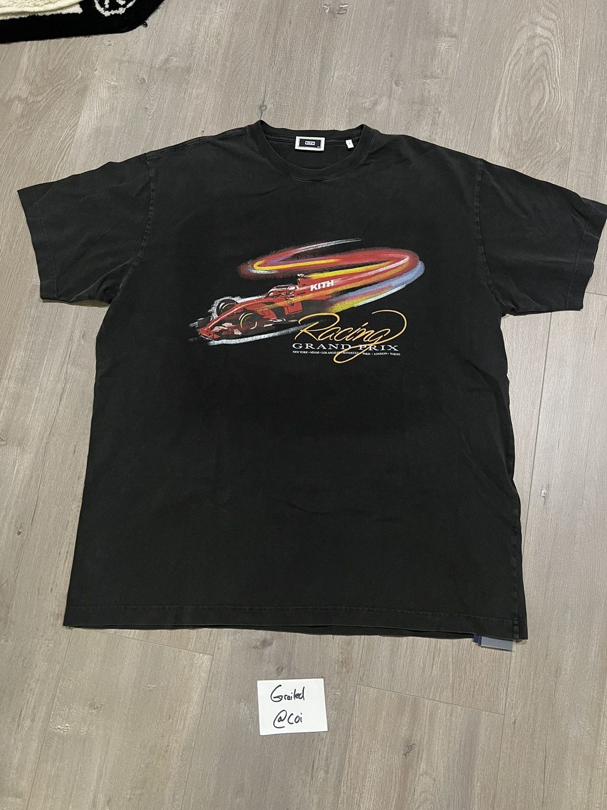 Kith Kith Grand Prix Vintage Black T shirt Grailed