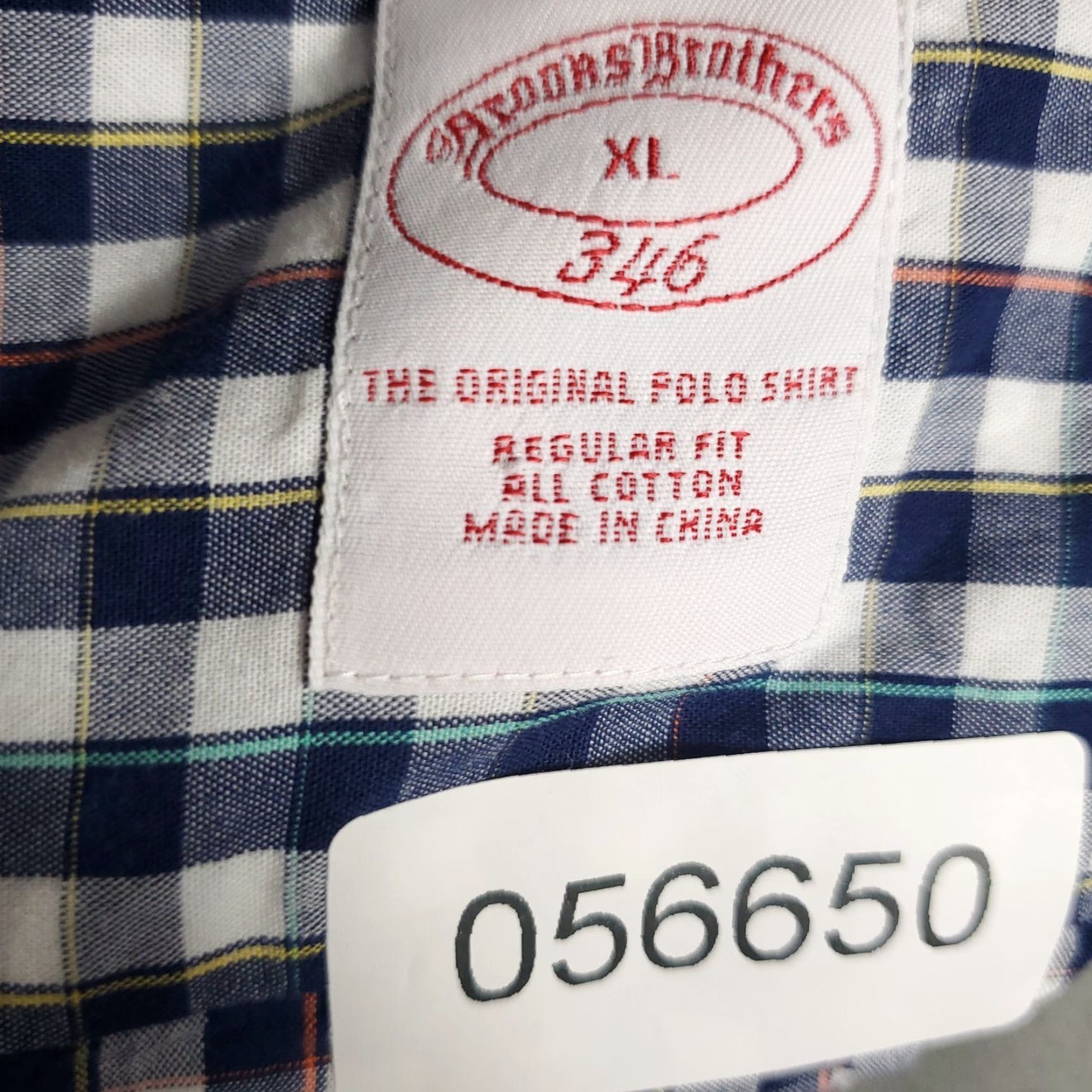 Brooks Brothers BROOKS BROTHERS Shirt Mens XL Blue Plaid Button-Up Long Sleeve Casual Dressy MENS Button Down Collared Size US XL / EU 56 / 4 - 8 Thumbnail