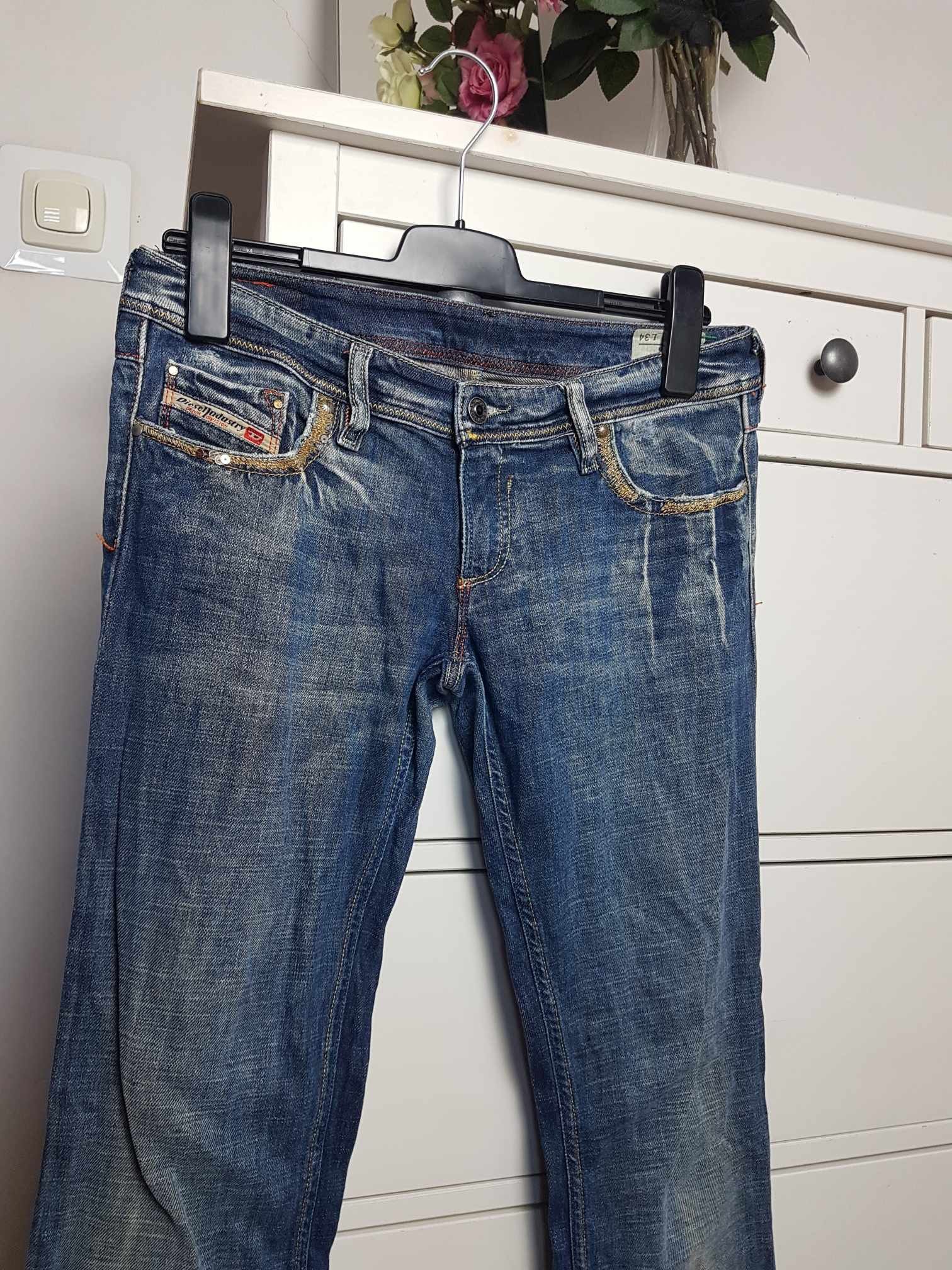 Diesel × Vintage Diesel Lowky jeans Vintage low rise W29 bootcut Flare Size 29" - 2 Thumbnail