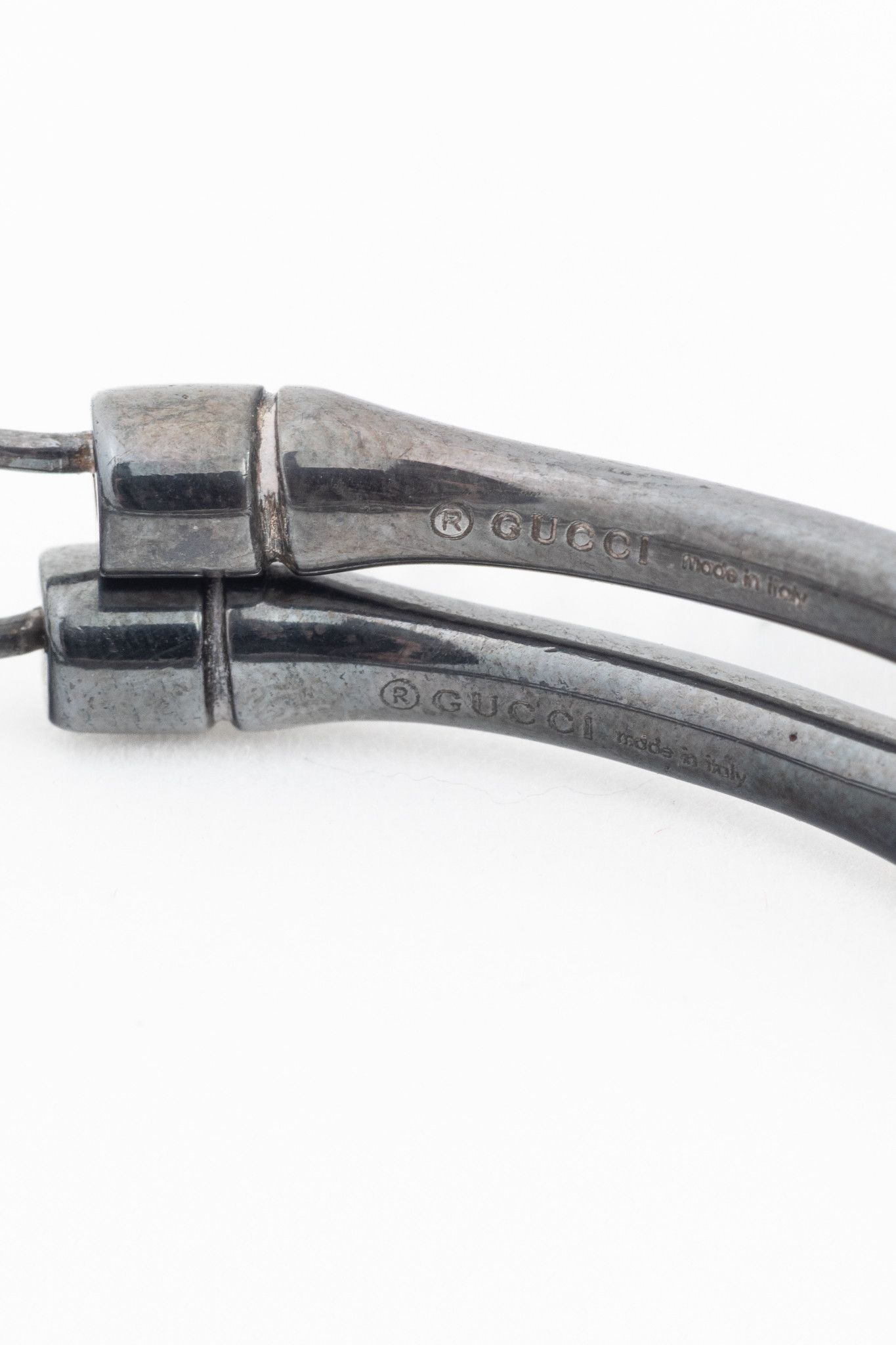 Gucci Gucci Sterling Silver Bamboo Hoop Earrings Size ONE SIZE - 5 Thumbnail