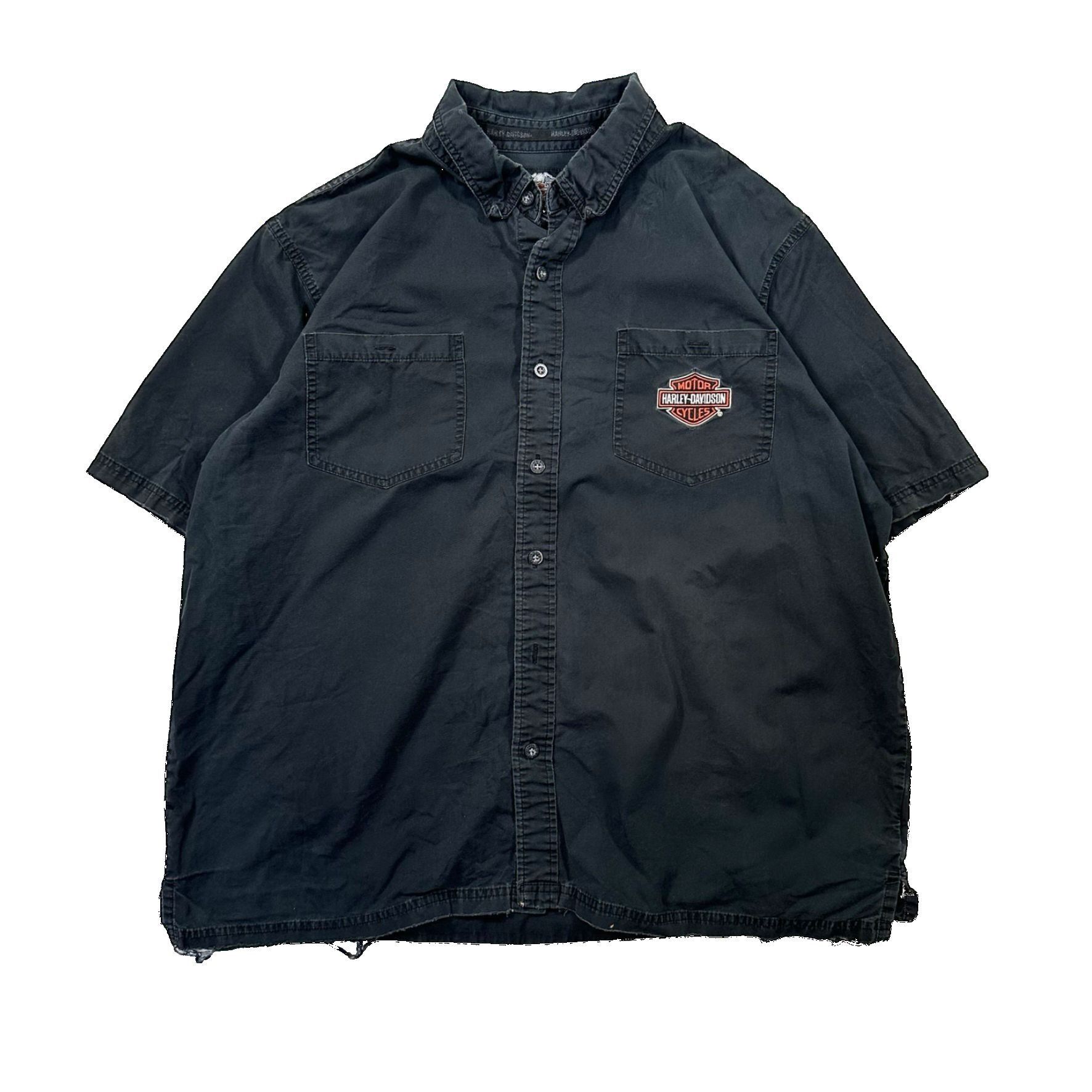 Vintage Vintage 90s Harley Davidson Embroidered Denim Button Up Size US XXL / EU 58 / 5 - 1 Thumbnail