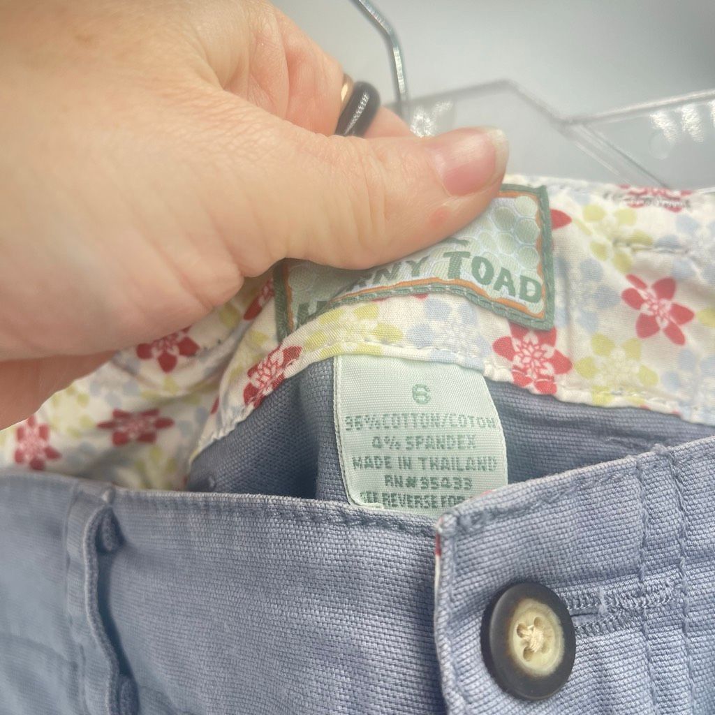 Other Horny Toad Women's Zip Fly Cotton Blend Stretch Cropped Capr Size 28" / US 6 / IT 42 - 8 Thumbnail