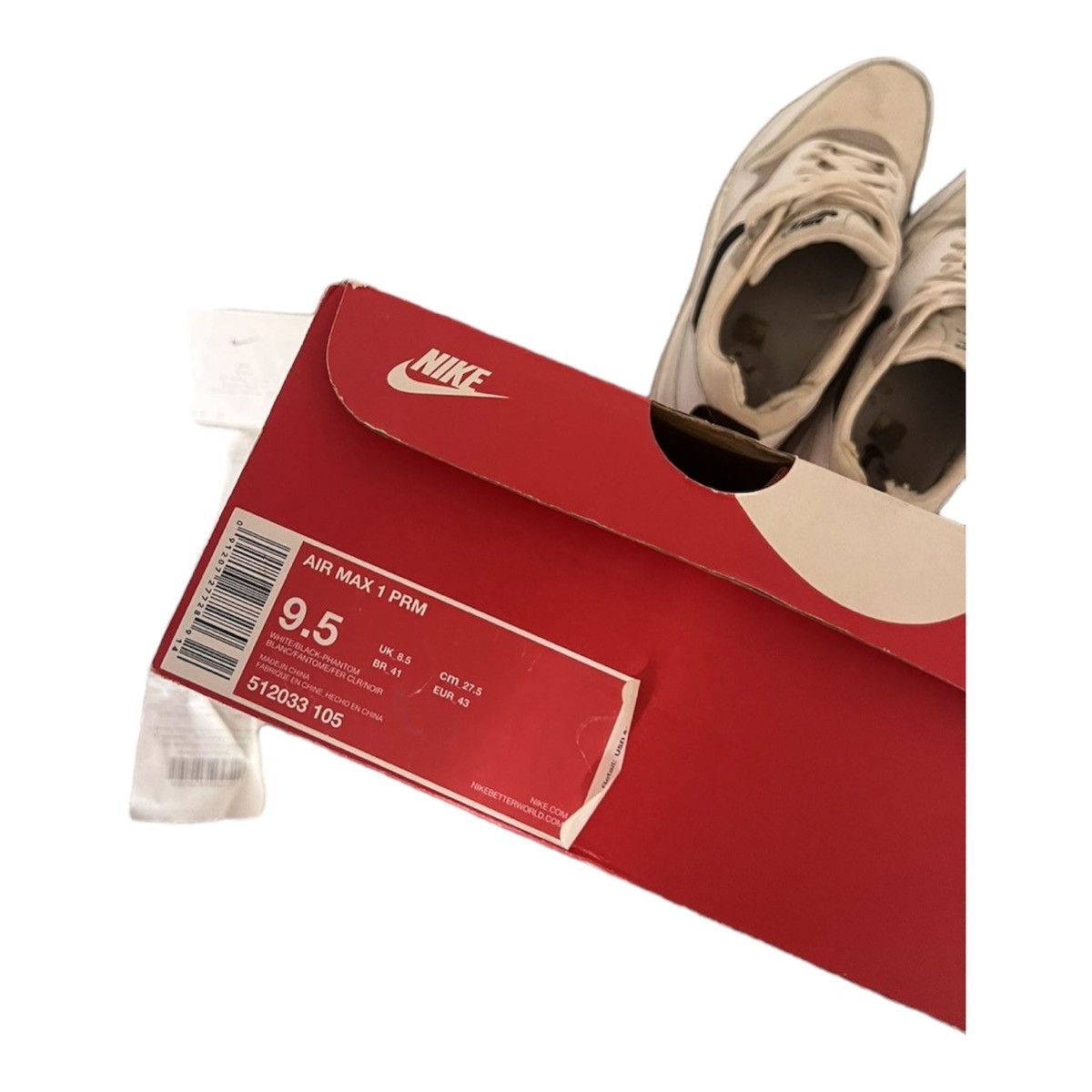 Nike × Vintage NIKE AIR MAX 1 PRM “87” Size US 9.5 / EU 42-43 - 9 Thumbnail