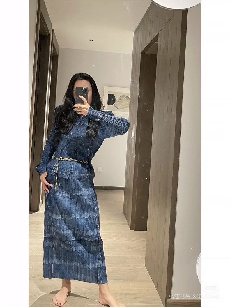 Issey Miyake Issey Miyake size:3 Blue vintage right-shoulder denim jack Size M / US 6-8 / IT 42-44 - 8 Thumbnail