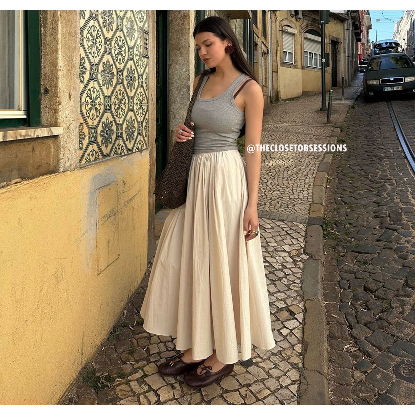 Zara ZARA BLOGGER FAVE!!! women's Ecru Voluminous Skirt NWT Size 30" / US 8 / IT 44 - 17 Thumbnail