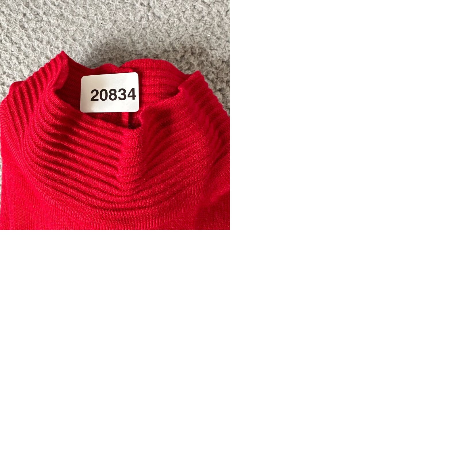 Vintage VINTAGE Danielle Martin Sweater Womens Small Red 100% Wool Mock Neck 90s Pullover Ladies Wool Ser Size S / US 4 / IT 40 - 9 Thumbnail