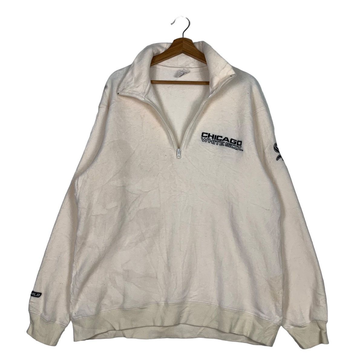 MLB MLB CHICAGO WHITE SOX HALF ZIP FLEECE SWEATSHIRT #0076-C5 Size US XL / EU 56 / 4 - 10 Thumbnail
